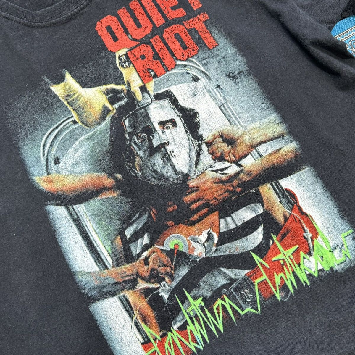 Vintage Quiet Riot “Condition Critical” vintage tee Size US L / EU 52-54 / 3 - 2 Thumbnail