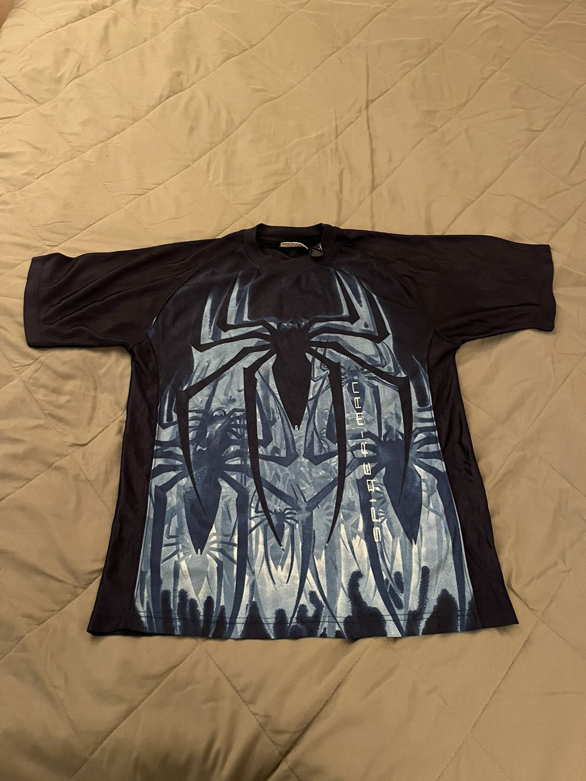 Vintage Y2K Spider-Man mesh movie promo shirt Size US L / EU 52-54 / 3 - 1 Thumbnail