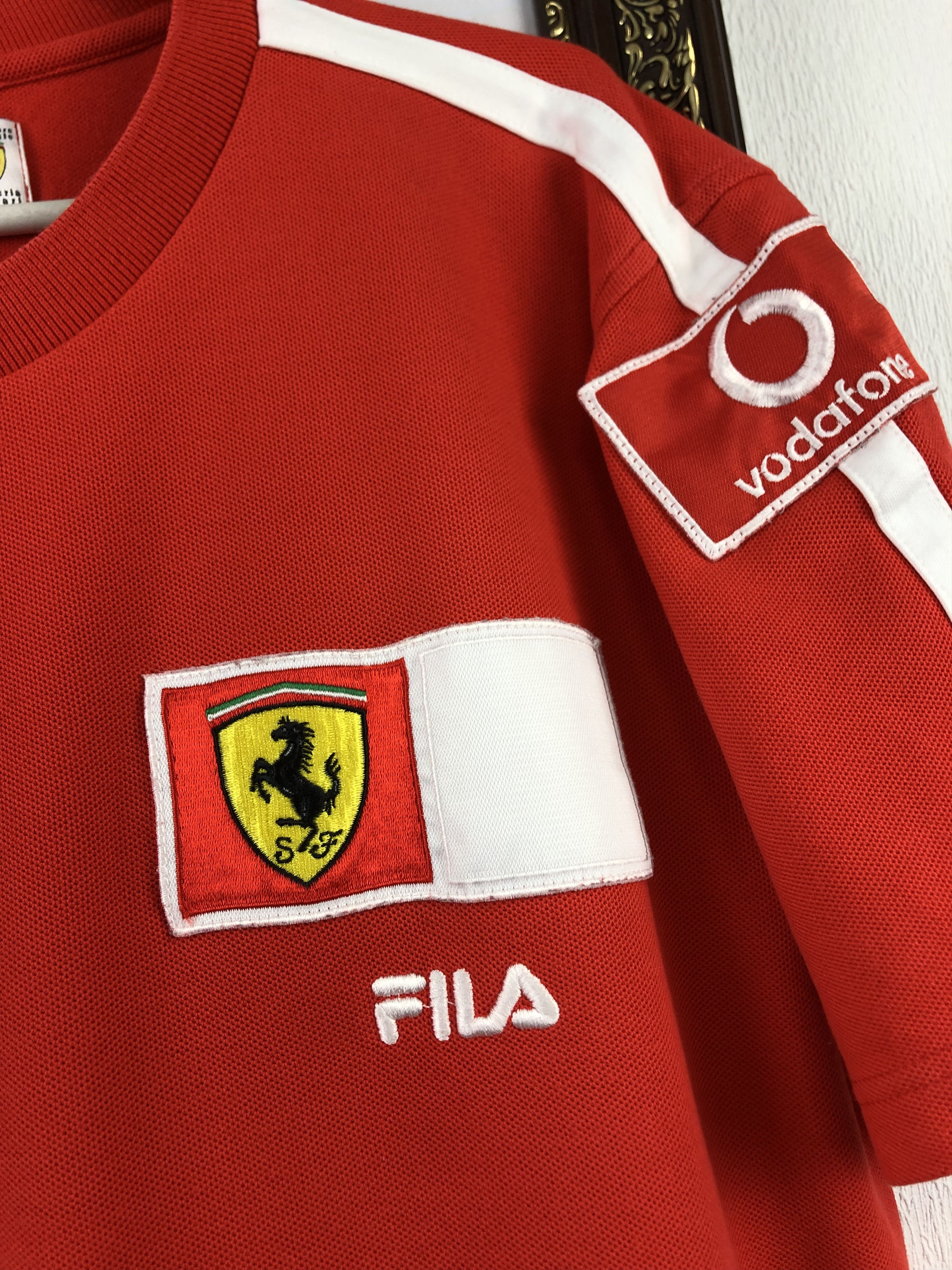 Ferrari Vintage Ferrari Racing Shirt Tee Rare Red Scuderia Formula Size US L / EU 52-54 / 3 - 6 Thumbnail