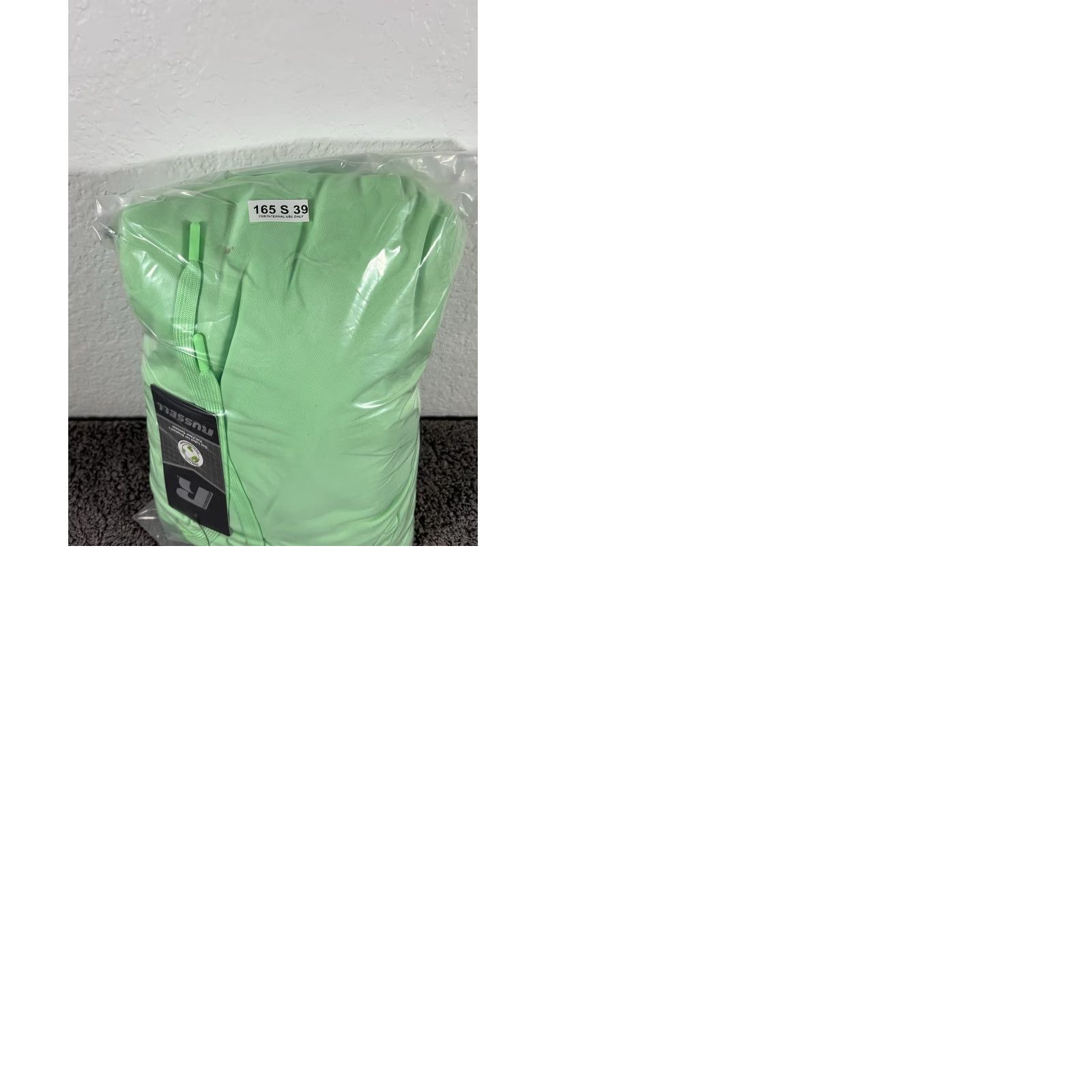 Russell Athletic RUSSELL Polytech Fleece Pullover Hoodie Sweatshirt Green 5XL Men Hooded Graphic Print Pockets Logo Size US XXL / EU 58 / 5 - 12 Thumbnail