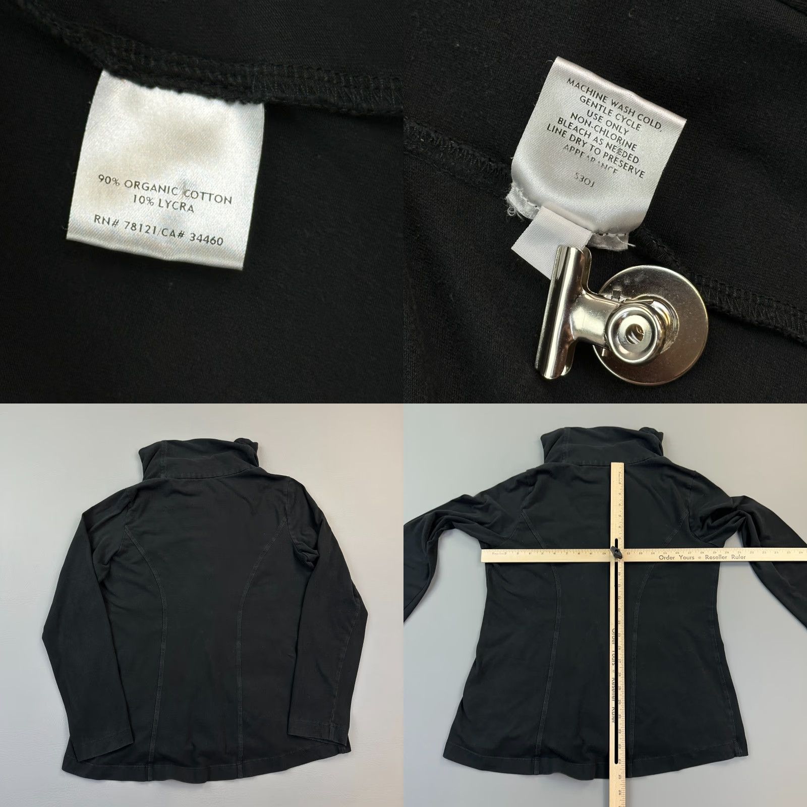 Eileen Fisher Eileen Fisher Jacket Women’s Small Black Cowl Neck Snap Front Stretch Casual Size S / US 4 / IT 40 - 8 Thumbnail