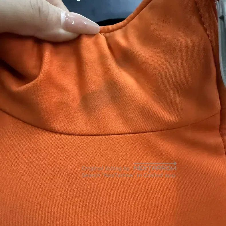 Hermes Hermes Gray and Orange Colorblock Collared Vest Size XS / US 0-2 / IT 36-38 - 2 Thumbnail