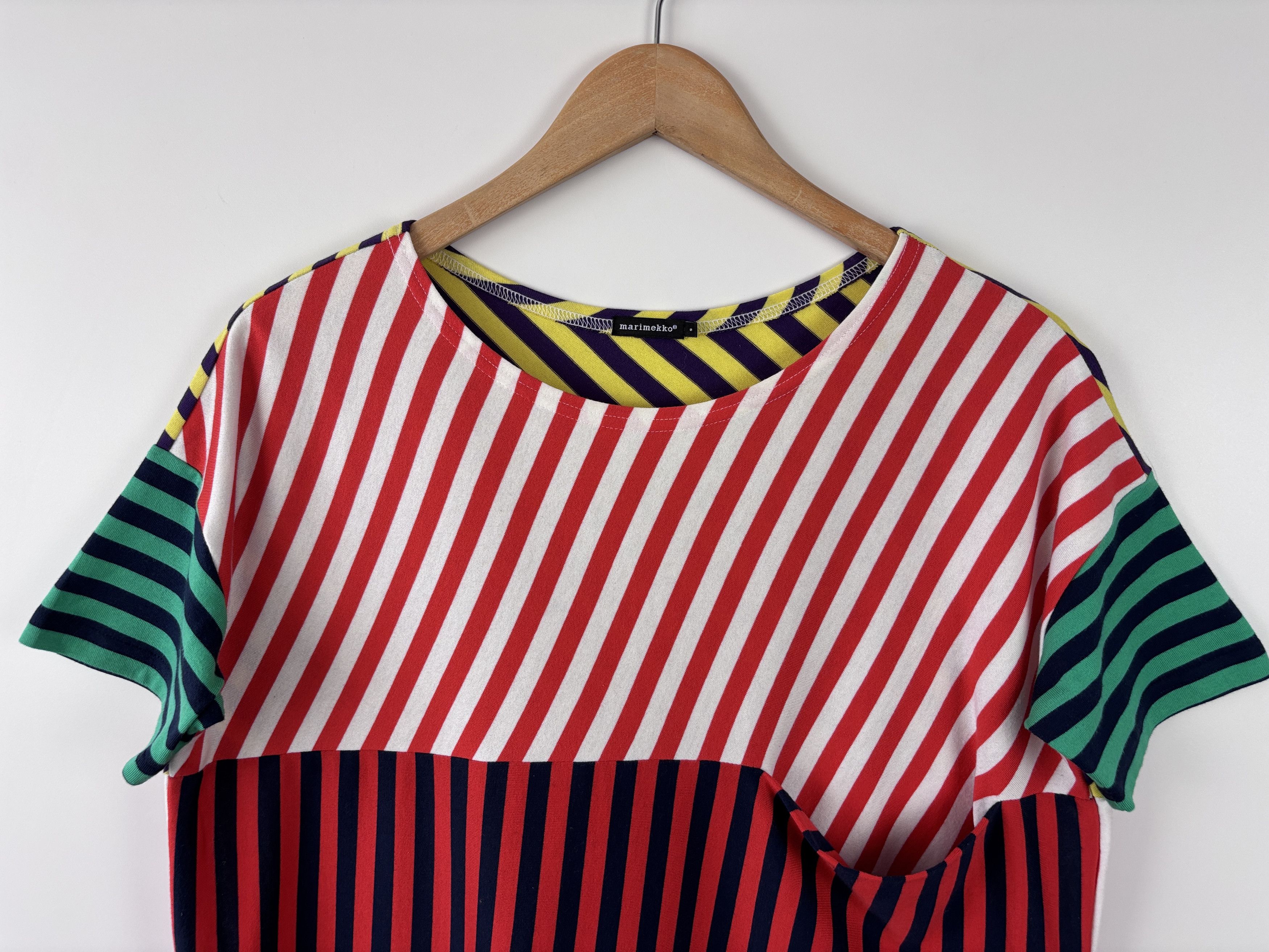 Marimekko Marimekko Striped Short Sleeve Dress Colorful Tunic Size S Size S / US 4 / IT 40 - 2 Thumbnail