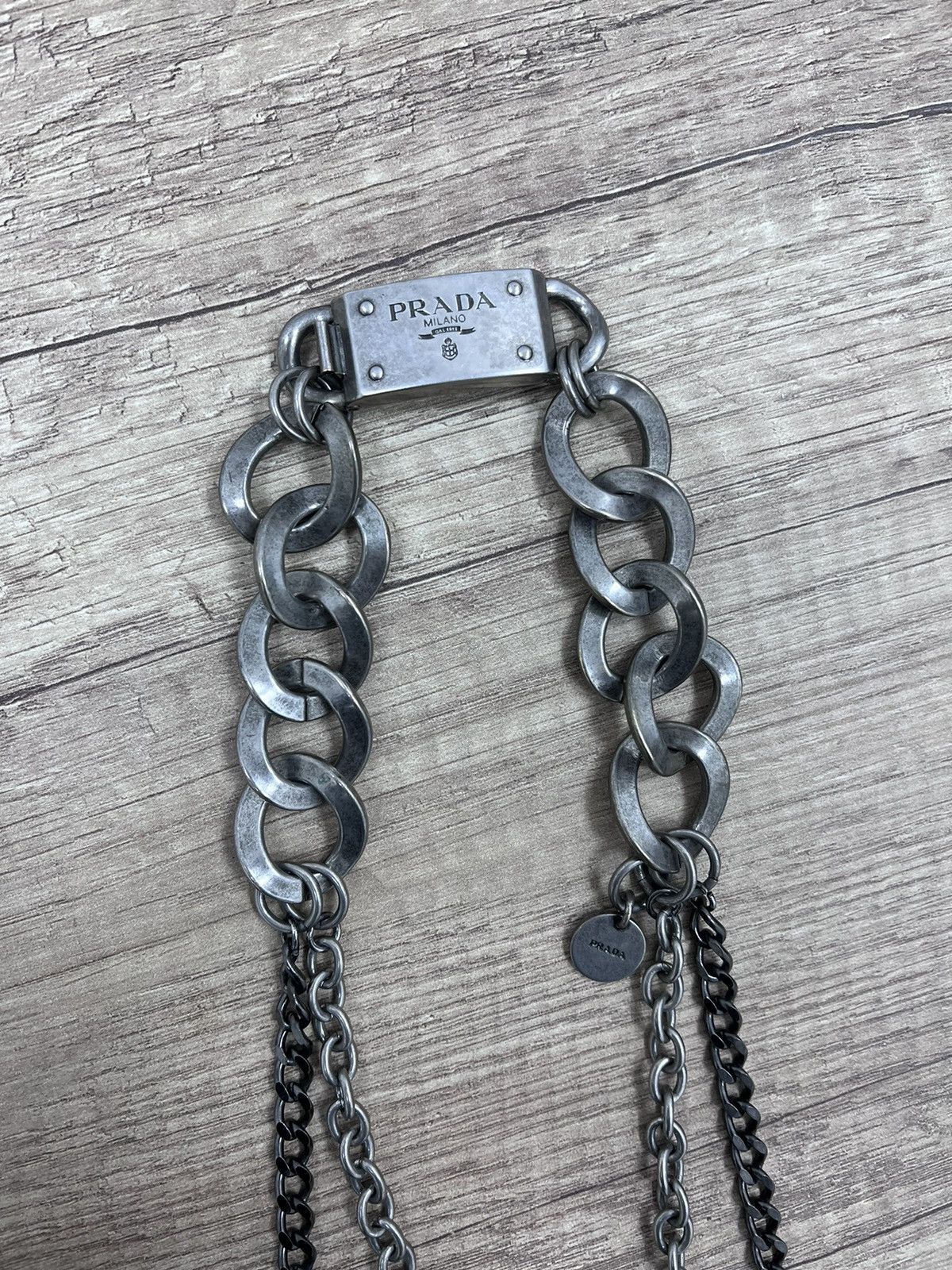 Prada × Vintage RAREVINTAGE PRADA COLLIER in Metallo Nacklace Crystal Size ONE SIZE - 2 Thumbnail