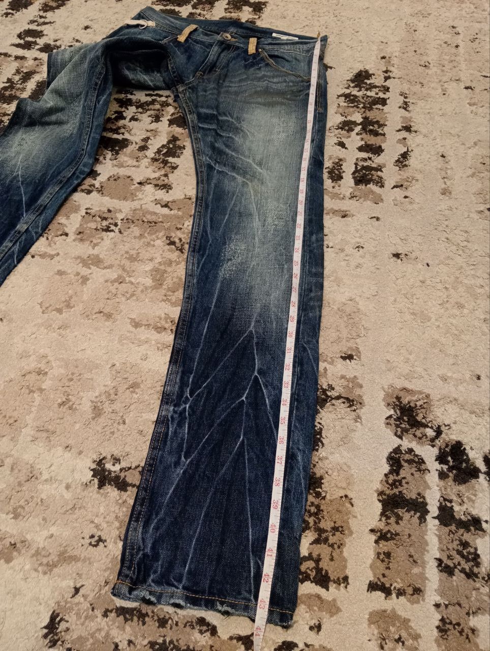 semanticdesign VINTAGE SEMANTIC DESIGN JAPAN SNAKE SKIN STYLE JEANS Size US 33 - 17 Thumbnail
