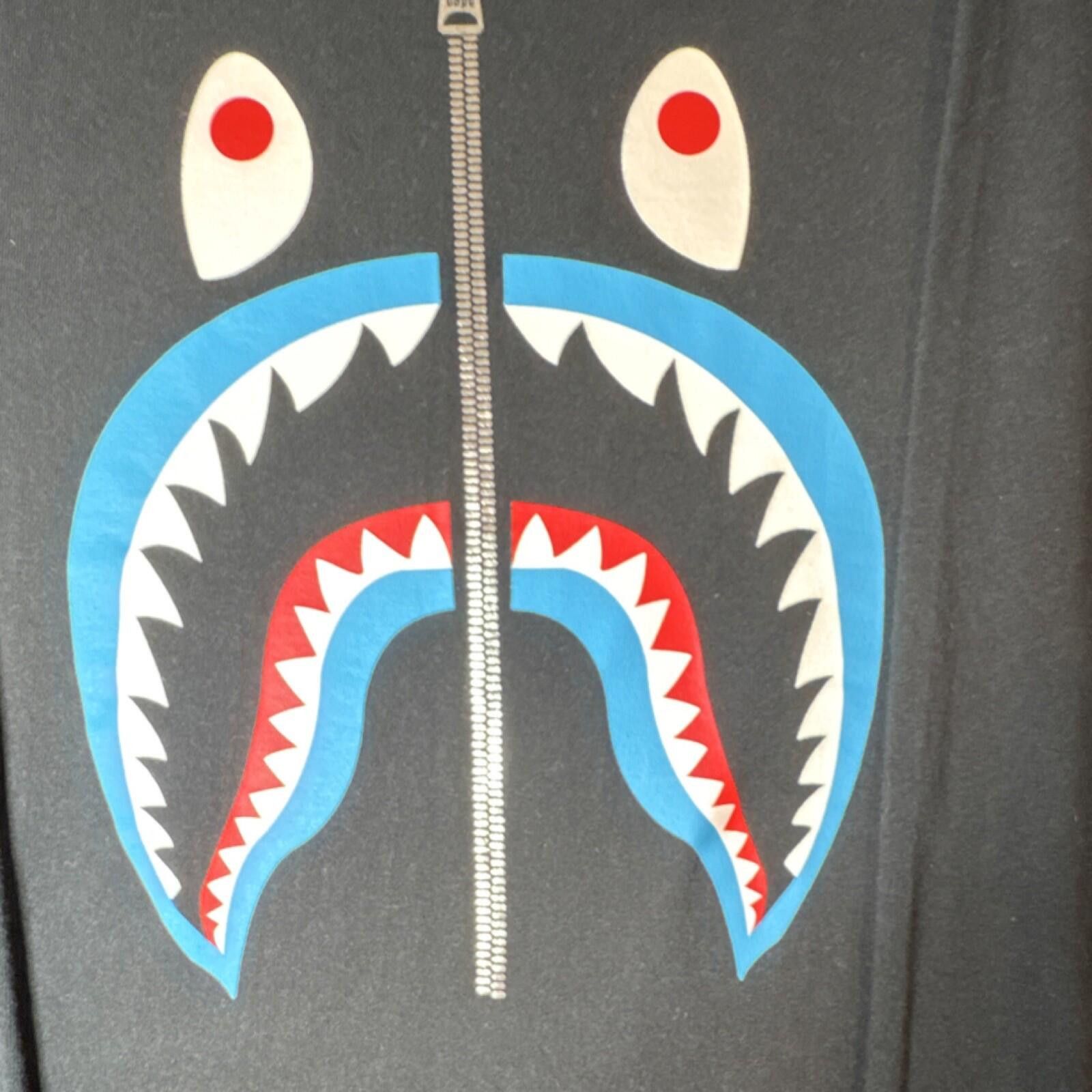 Bape A Bathing Ape Shark Graphic Black Men's Cotton T-Shirt XL Size US XL / EU 56 / 4 - 2 Thumbnail