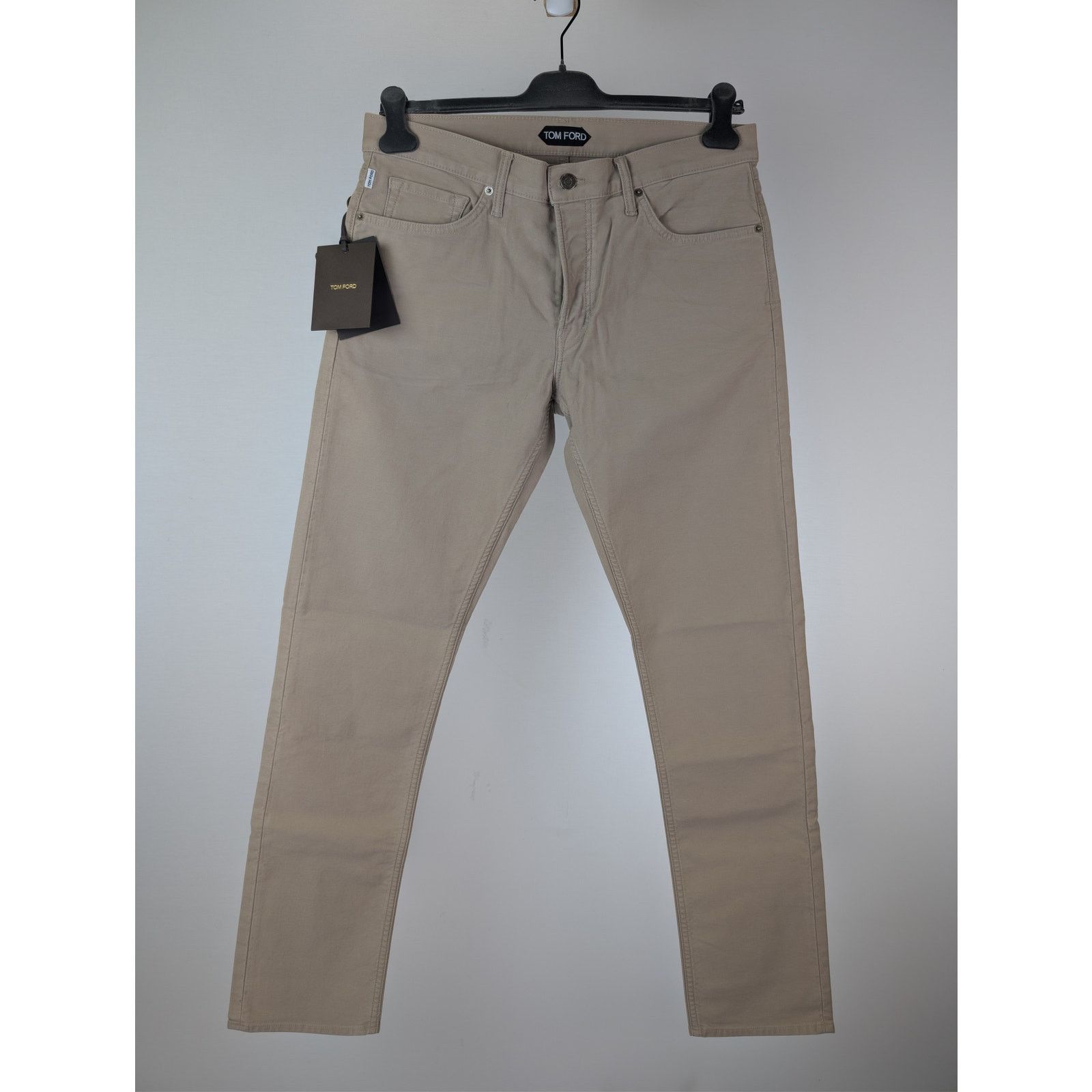 Tom Ford o1rshd1 Slim Fit Cotton Blend Denim Jeans in Light Yellow Size US 34 / EU 50 - 1 Thumbnail