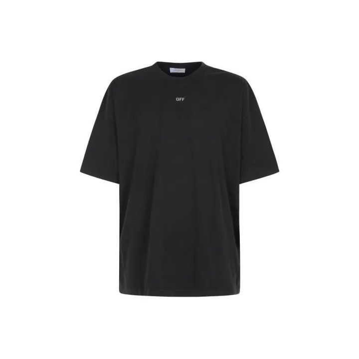 Off-White OFF-WHITE Black Logo Crew Neck T-Shirt 0079 Size US L / EU 52-54 / 3 - 1 Thumbnail