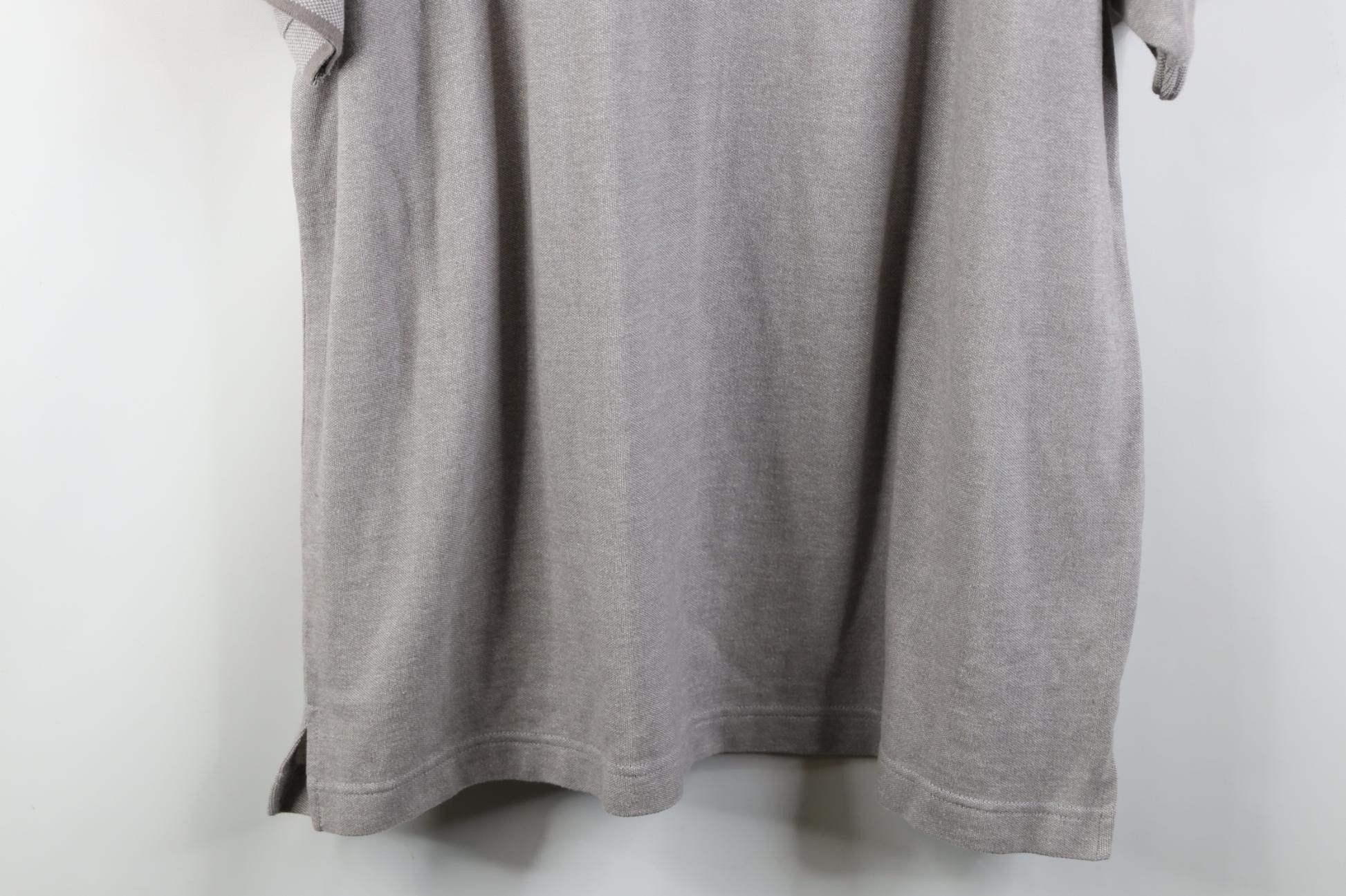 Vintage Vintage 90s Streetwear Heavyweight Knit Golf Polo Shirt Gray Size US XL / EU 56 / 4 - 11 Thumbnail