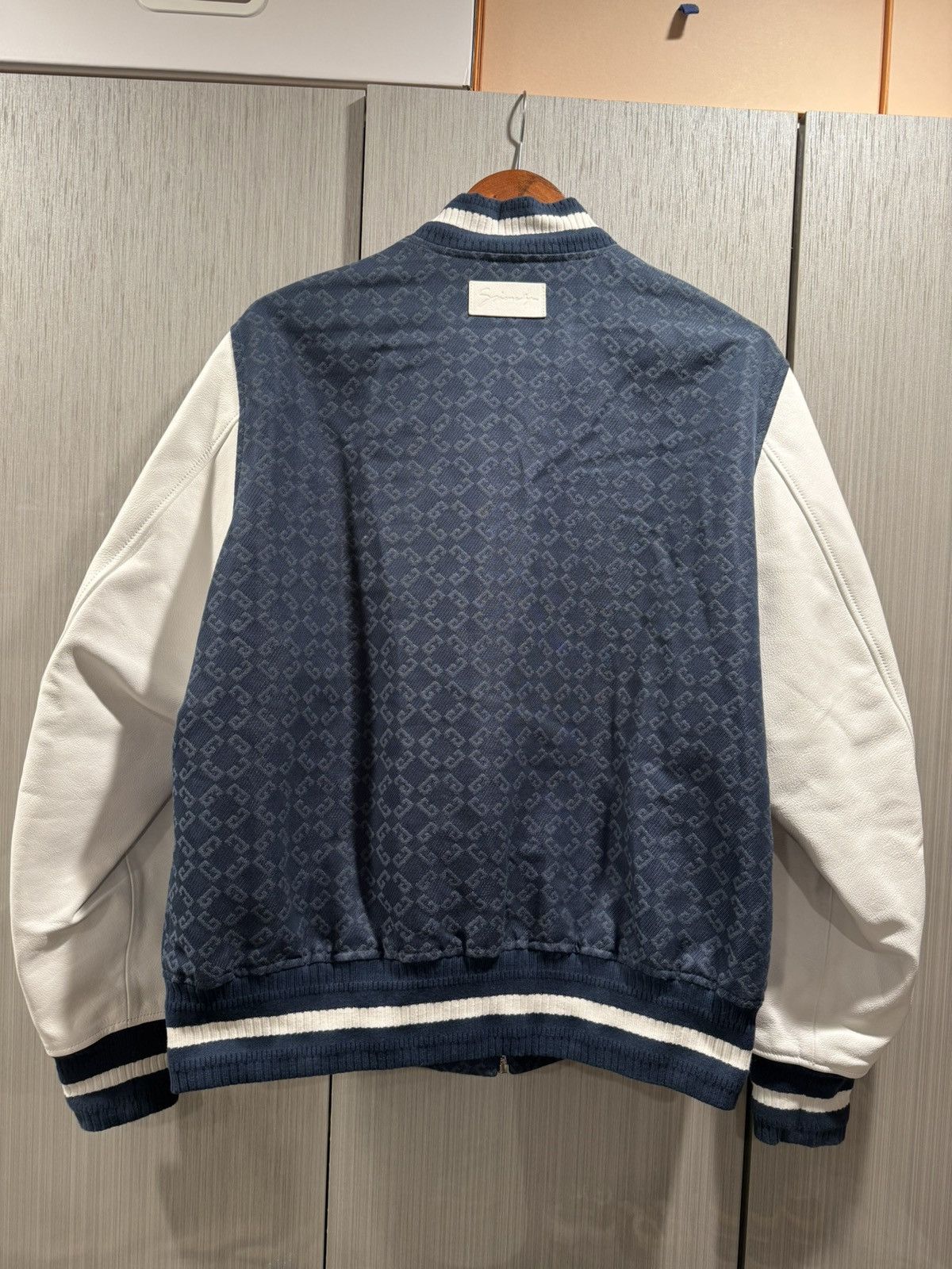 Givenchy Givenchy 4G Leather Denim Varsity Jacket Size US M / EU 48-50 / 2 - 2 Thumbnail
