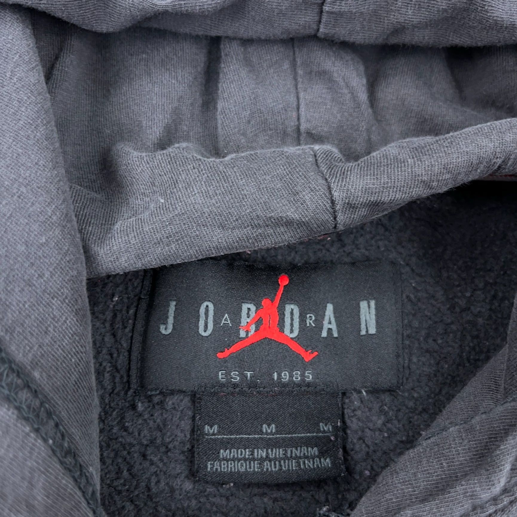 Jordan Brand Jordan Hoodie Men Medium Black Sweatshirt Zig Zag AOP All Over Retro Adult Size US M / EU 48-50 / 2 - 3 Thumbnail
