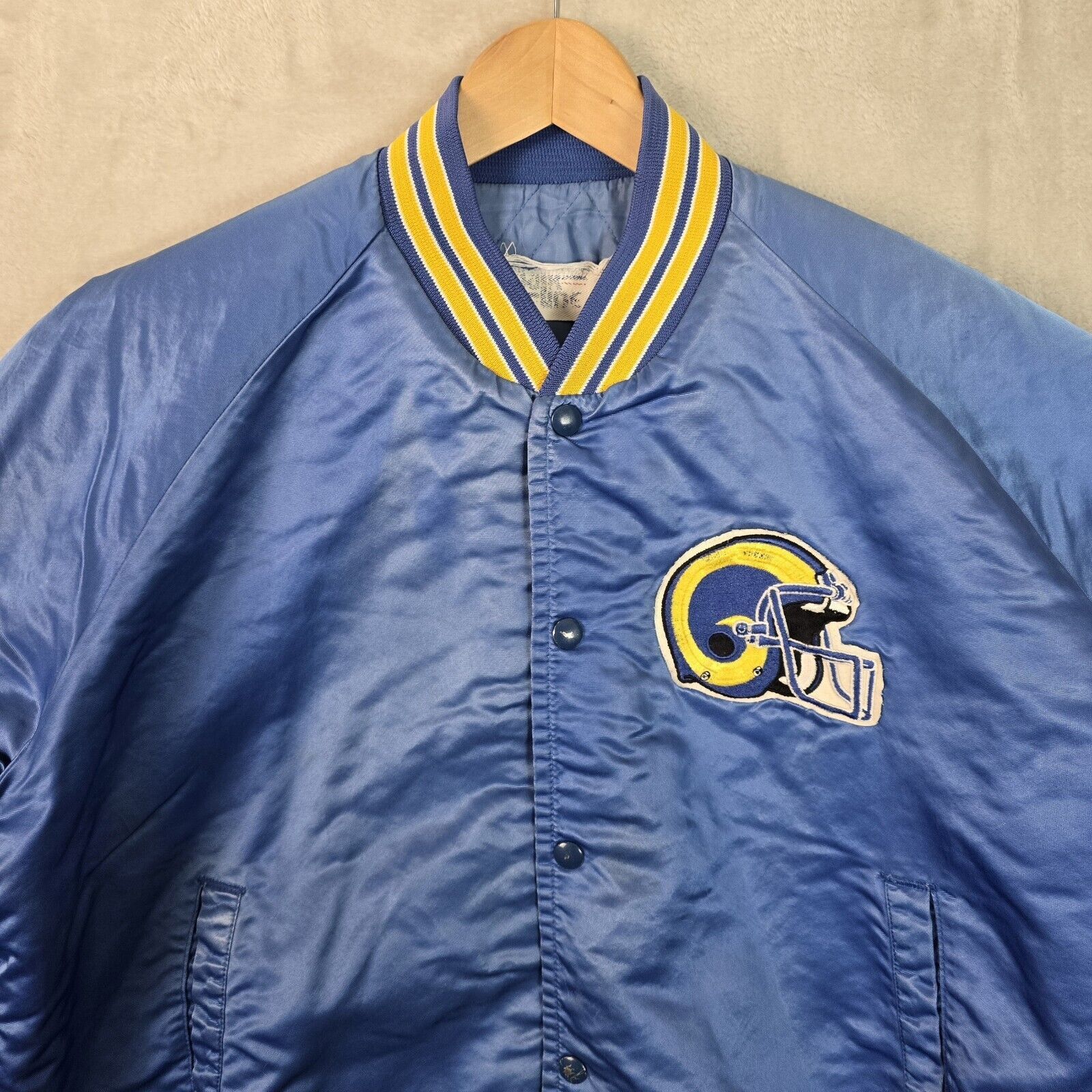 Chalk Line Vintage 80s Chalk Line Los Angeles Rams Bomber Jacket XL Size US XL / EU 56 / 4 - 5 Thumbnail