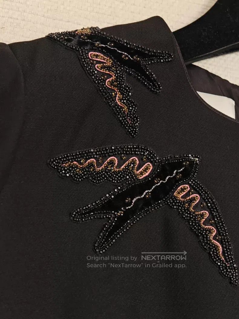 Valentino Valentino Flying swallow studded beaded dress Size S / US 4 / IT 40 - 4 Thumbnail