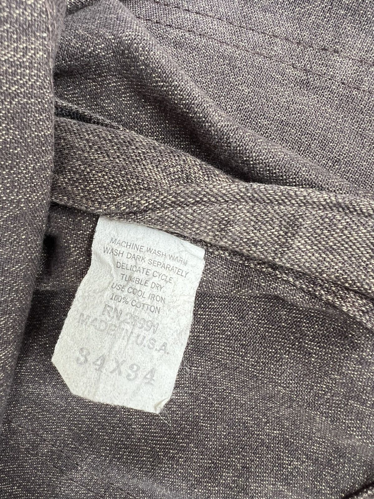 Denime Vintage California Brand Salt & Pepper Fatigue Pant Trouser Size US 32 / EU 48 - 24 Thumbnail