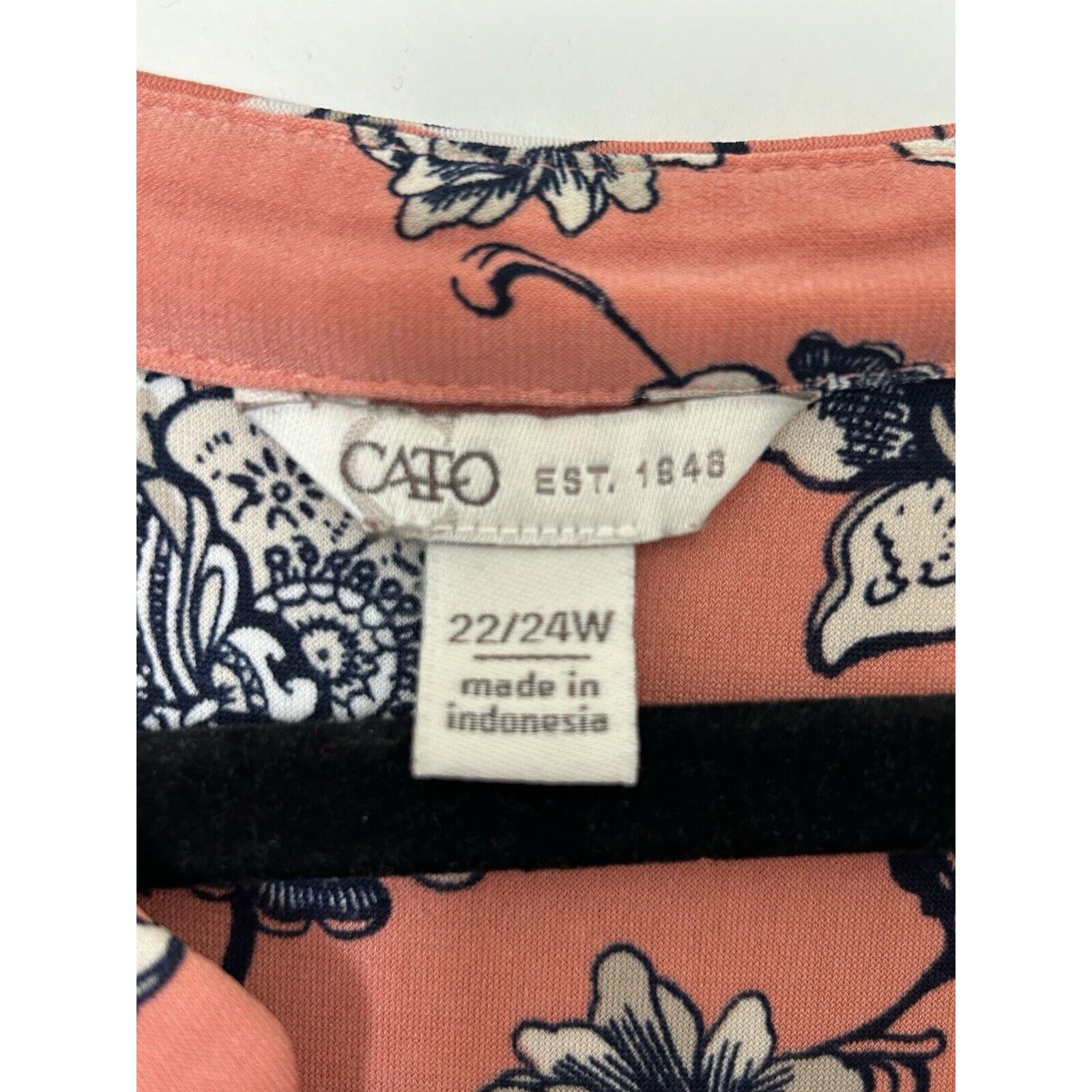 Other Cato Blouse Womens Plus Size 22/24W Coral/Creamsicle Color- Size 3XL / US 20-22 - 3 Thumbnail