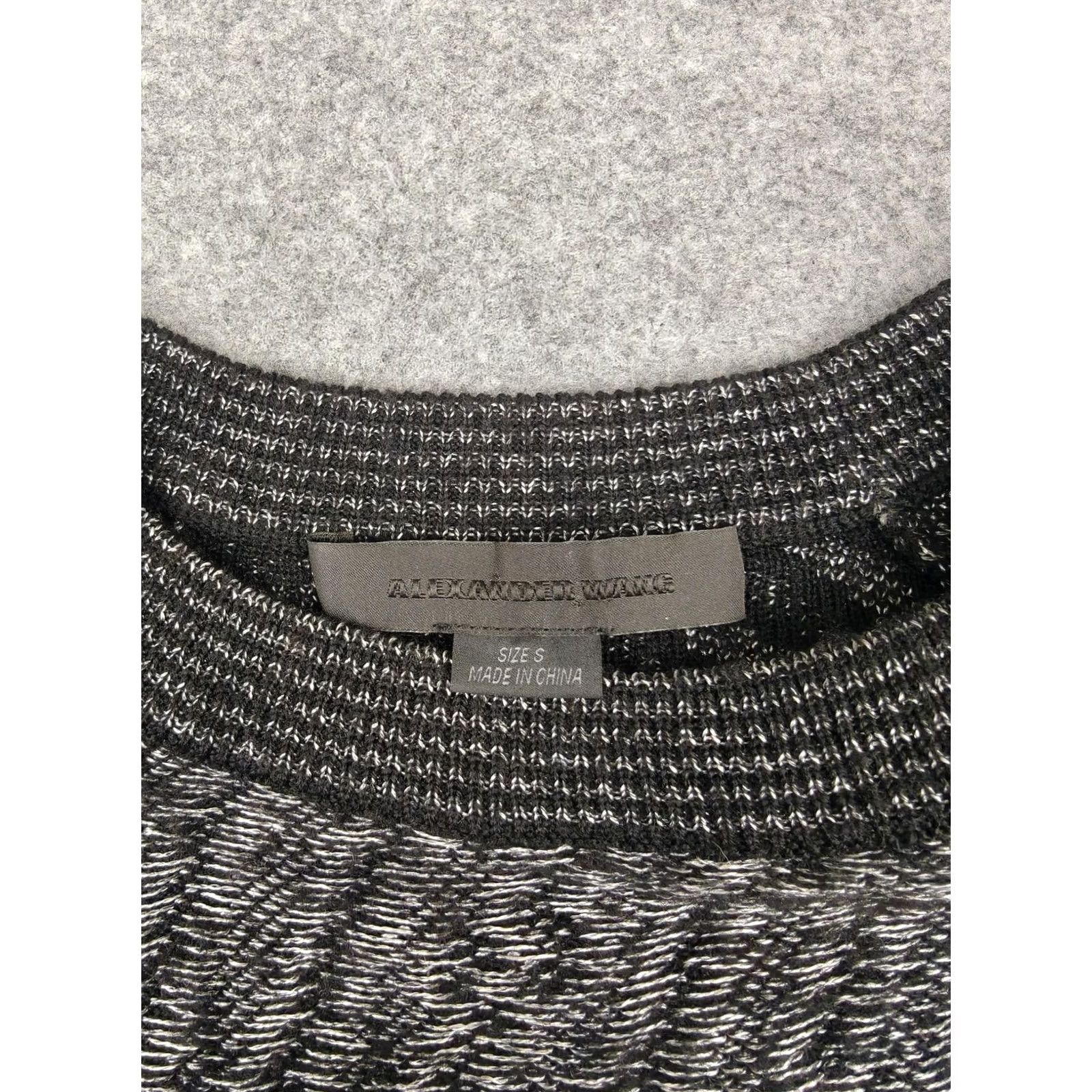 Alexander Wang Alexander Wang Sweater Tunic Womens Small Gray Wool Blend Raglan Knit Longline Dressy? No Size S / US 4 / IT 40 - 3 Thumbnail