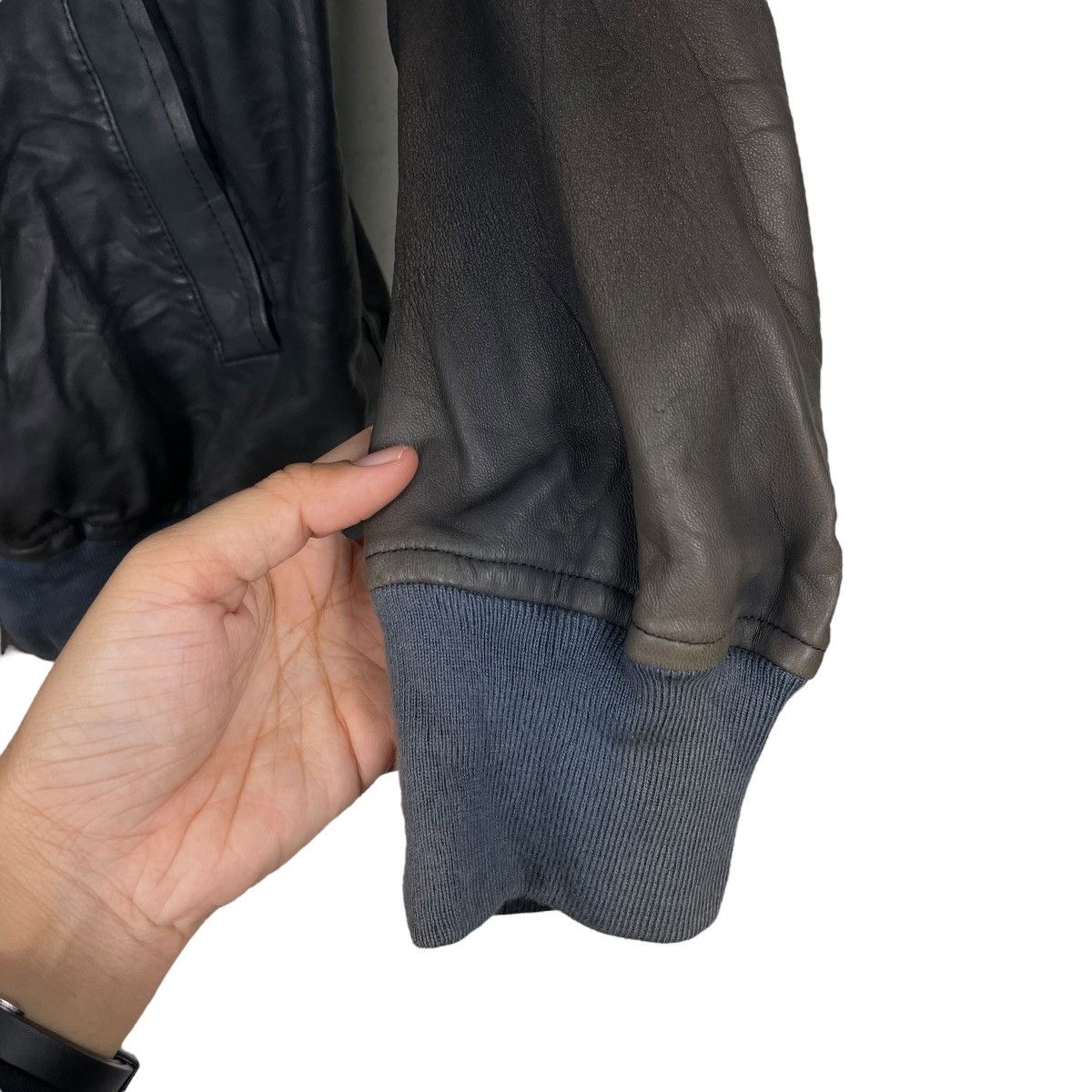 Designer 💥 LEATHER BIKER EDDY MONETTI JACKET Size US M / EU 48-50 / 2 - 13 Thumbnail
