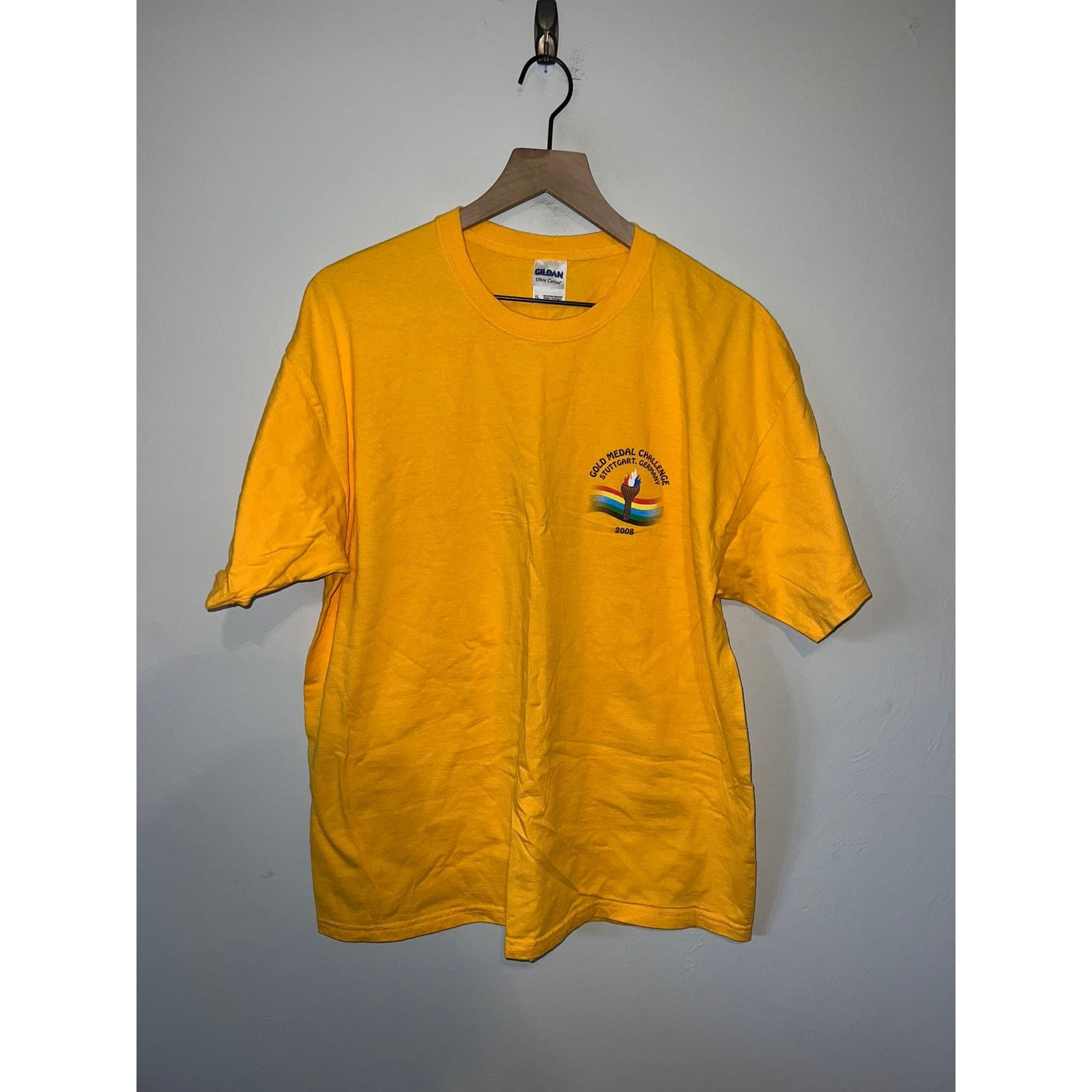 Gildan Vintage Gold Medal Shirt Challenge Stuttgart Germany Tee XL Size US XL / EU 56 / 4 - 1 Thumbnail