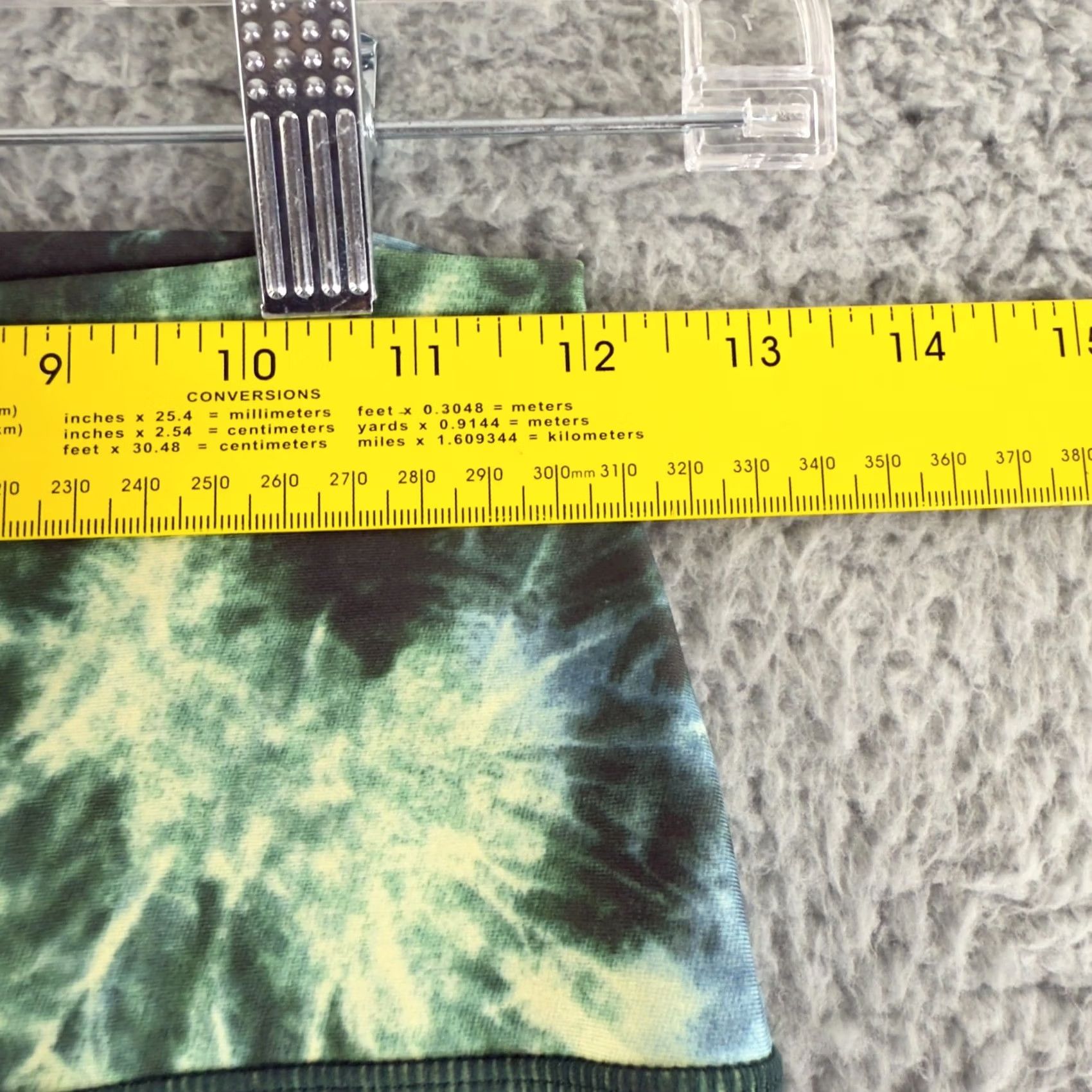 Carbon Carbon38 Womens Medium Green Tie Dye High Rise 7/8 Leggings Workout Yoga Size 32" / US 10 / IT 46 - 7 Thumbnail