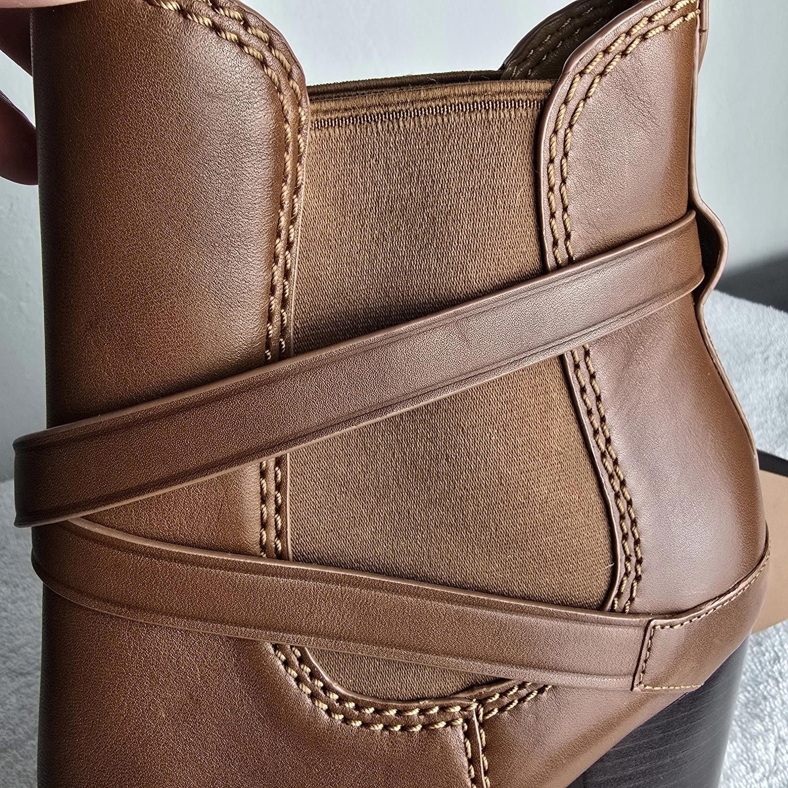 Coach Coach Saddle Brown Jackson Booties Boots Pull On Cognac Brow Size US 10 / IT 40 - 5 Thumbnail