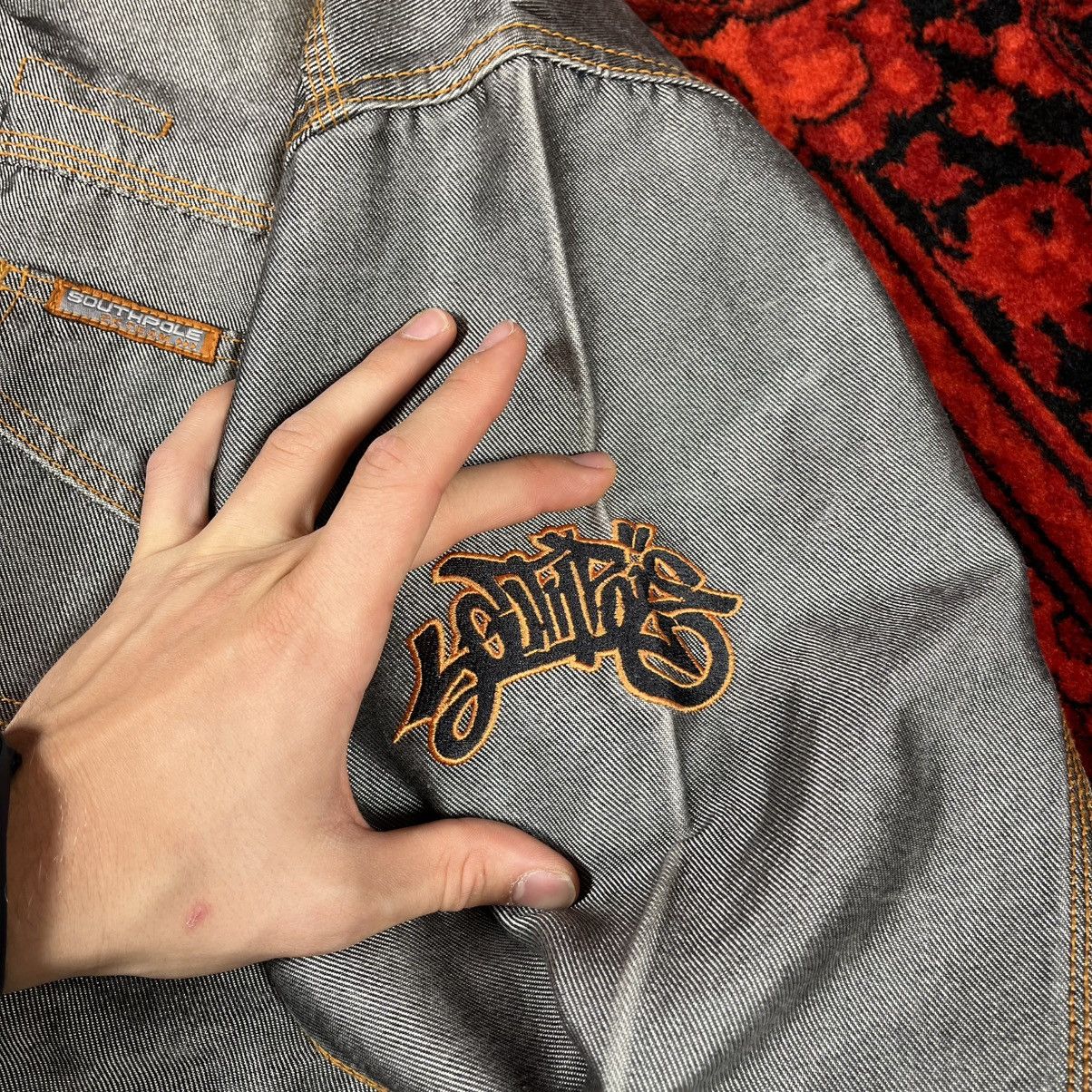 Southpole Vintage 90s Y2K Reflective Chrome South Pole Denim Jacket Size US M / EU 48-50 / 2 - 14 Thumbnail