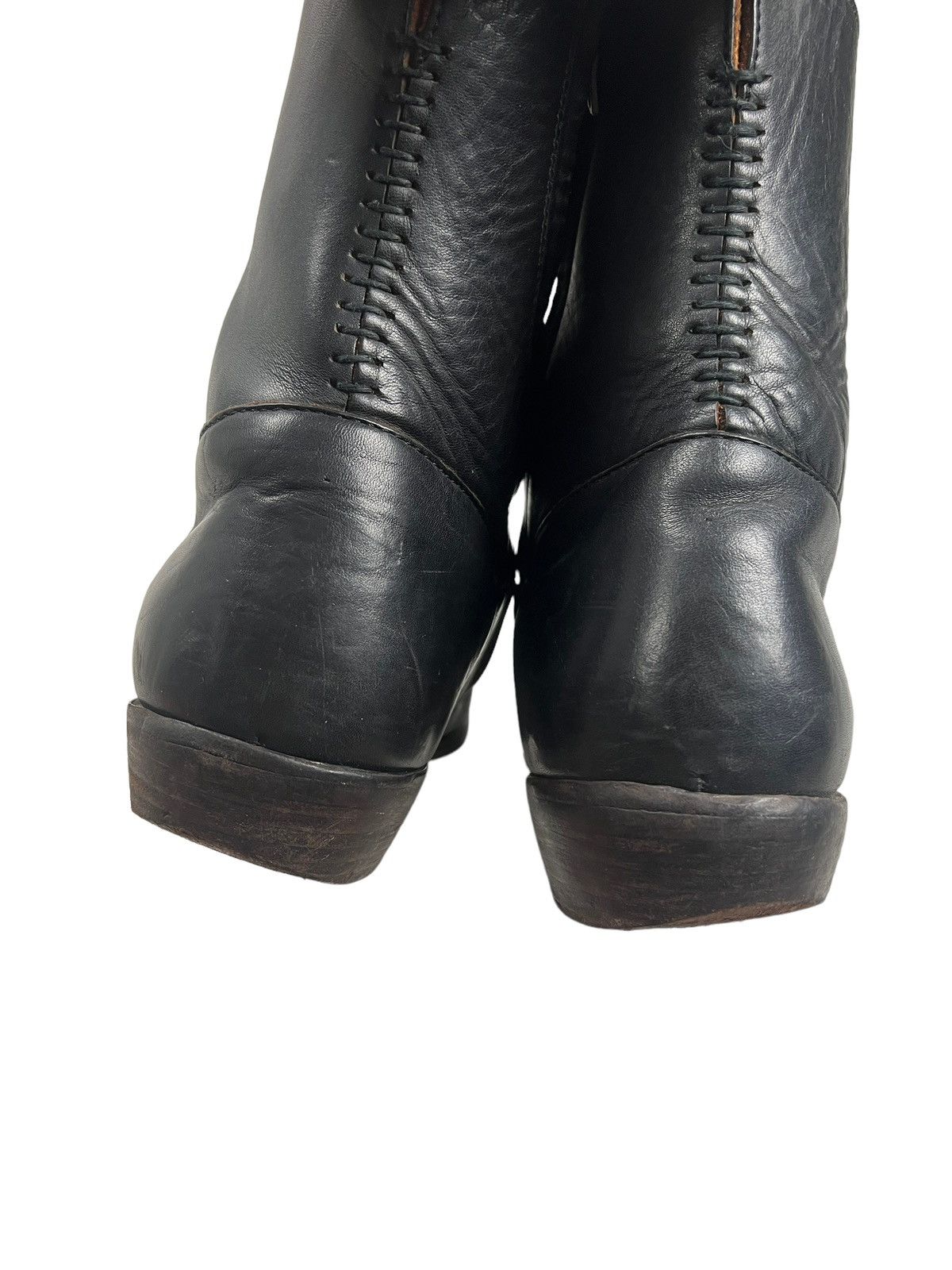 The Viridi-anne The Veridi-anne Side Zipper Leather Boots Size US 11 / EU 44 - 11 Thumbnail