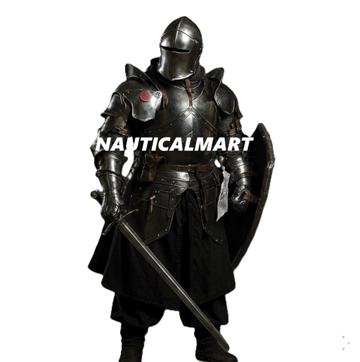 Barbute Full Armor Set – Medieval Knight Suit of Armor