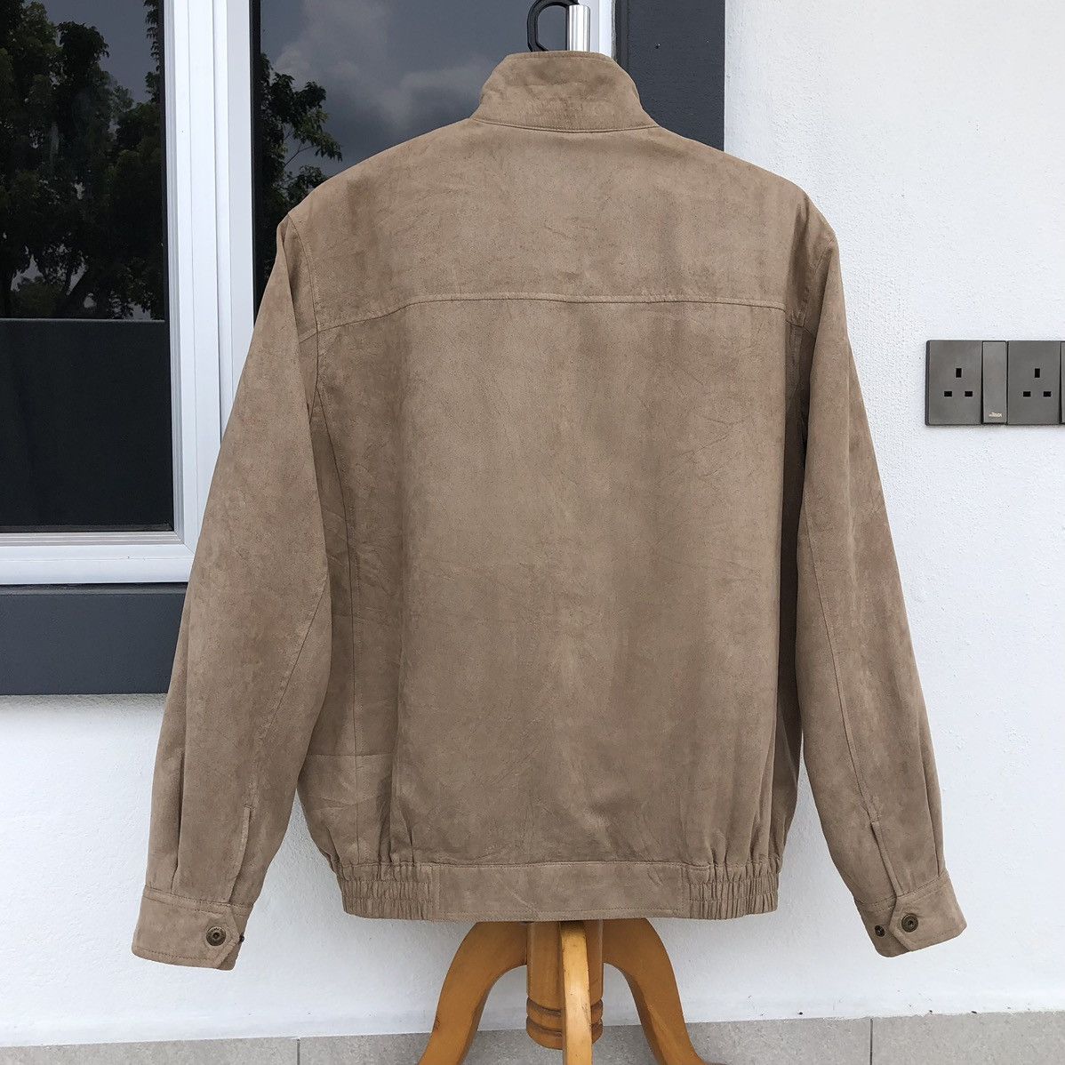 Japanese Brand Vintage Graceful Days Suede Lined Fleece Bomber Jacket Size US L / EU 52-54 / 3 - 9 Thumbnail