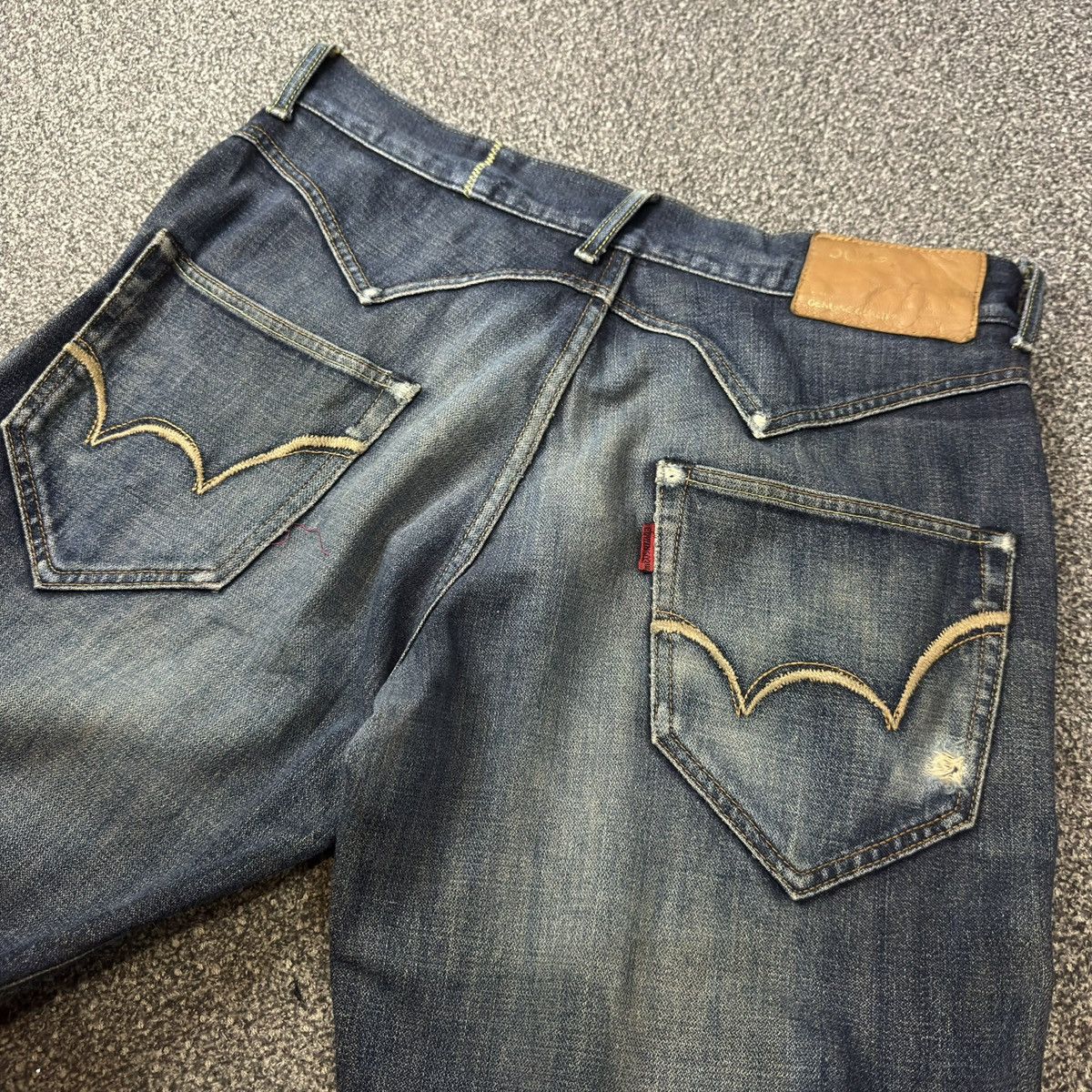 Edwin 🔥🇯🇵 Vintage 90s Edwin 503s Gunny Sack Denim Size US 32 / EU 48 - 6 Thumbnail