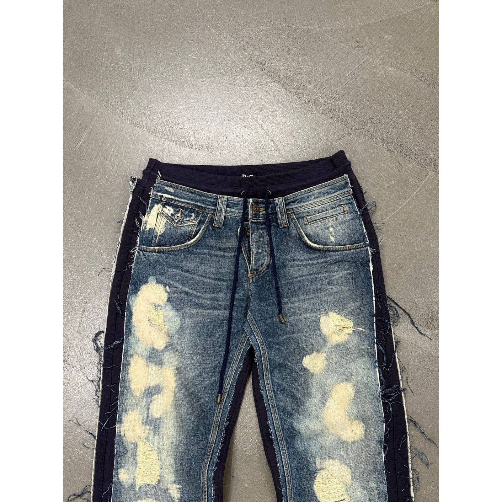 Dolce & Gabbana 2000s Dolce & Gabbana hybrid denim sweatpants Size US 32 / EU 48 - 2 Thumbnail