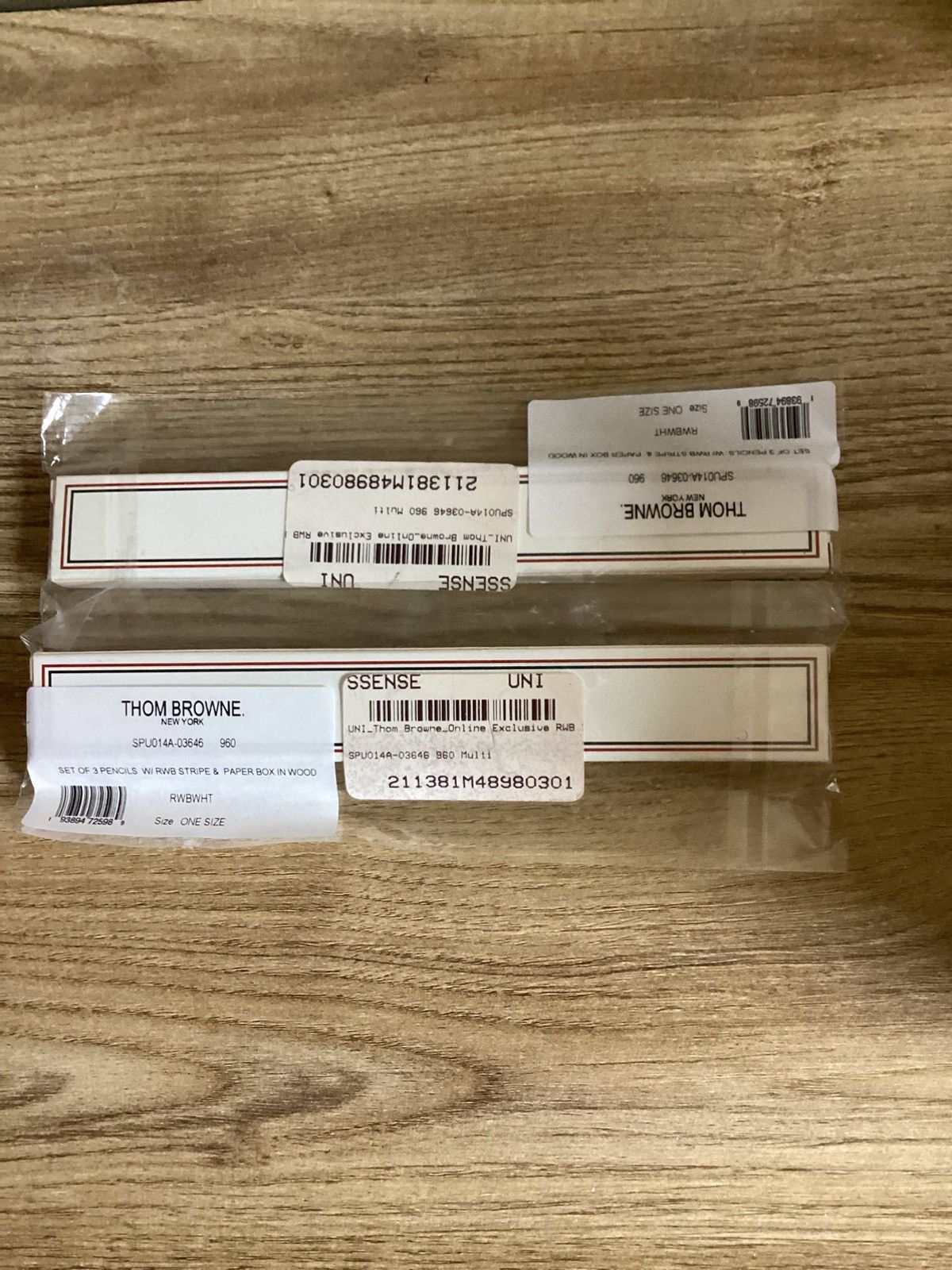 Thom Browne Thom browne NY 4 bar RWB pencils designer new york luxury Size ONE SIZE - 1 Thumbnail