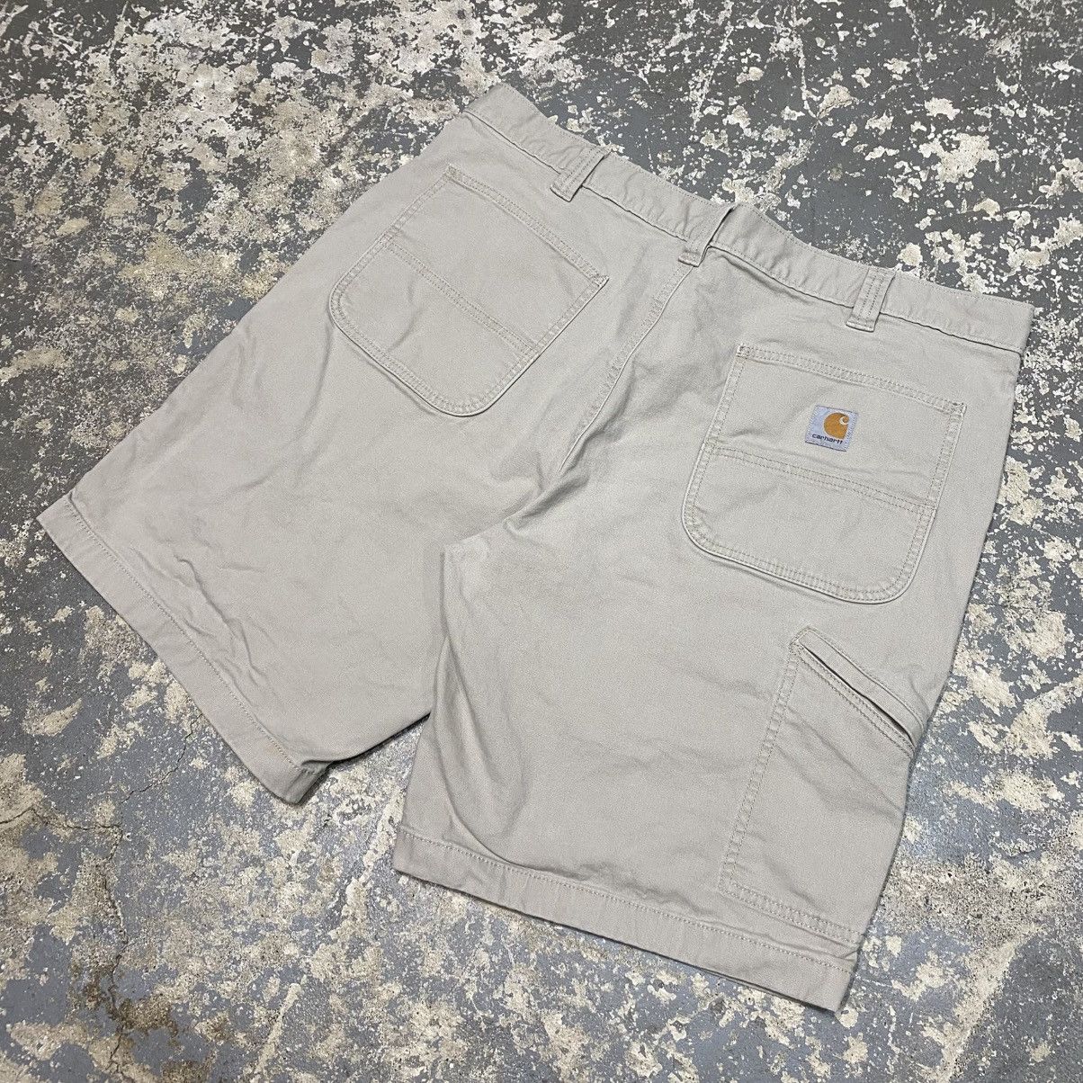 Other Vintage Carhartt Tan Rugged Flex Carpenter Workwear Shorts Size US 40 / EU 56 - 2 Thumbnail