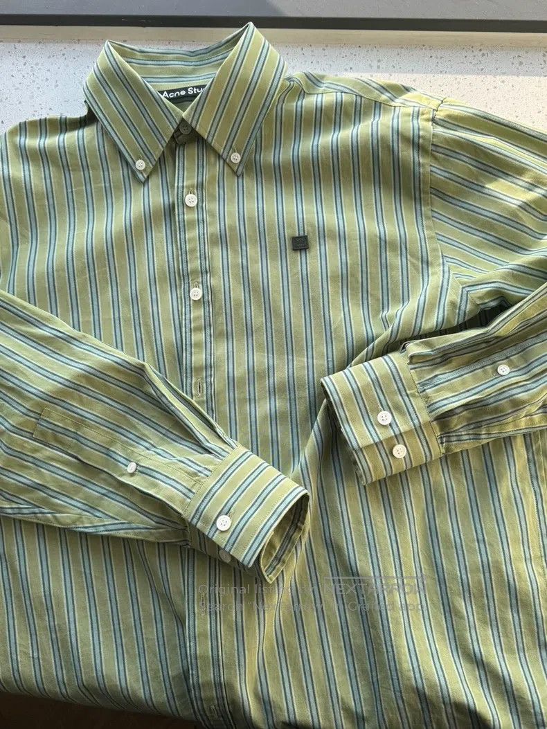 Acne Studios Acne Studios Long Sleeve Shirt, Green Size US XS / EU 42 / 0 - 1 Thumbnail