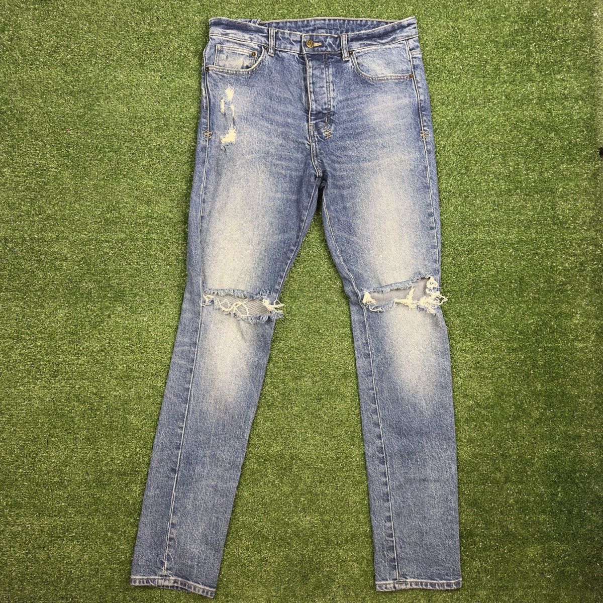 Ksubi Ksubi Chitch Nostalgia Trashed Jeans Size US 33 - 1 Thumbnail