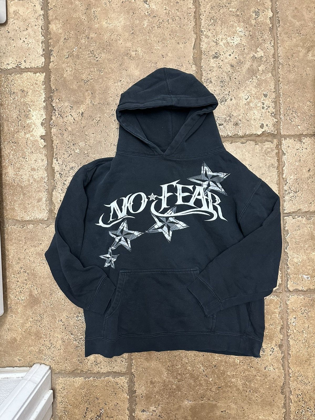 No Fear No Fear Vintage Y2K Stars Graphic Hoodie Kids Large Size US L / EU 52-54 / 3 - 1 Thumbnail