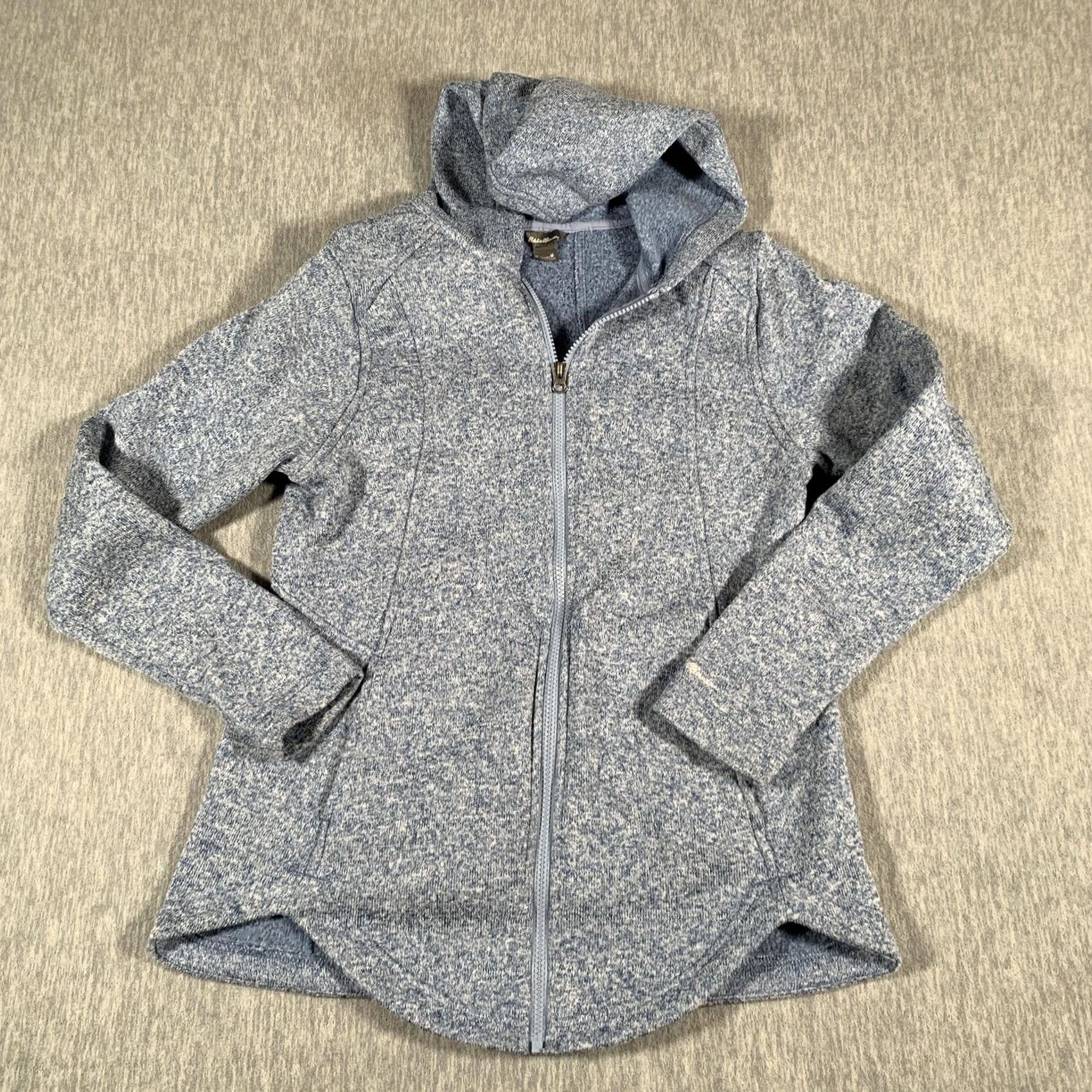 Eddie Bauer Eddie Bauer Jacket Womens Medium Blue Fleece Hooded Full Zip Thumbholes Shirt? Size M / US 6-8 / IT 42-44 - 2 Thumbnail