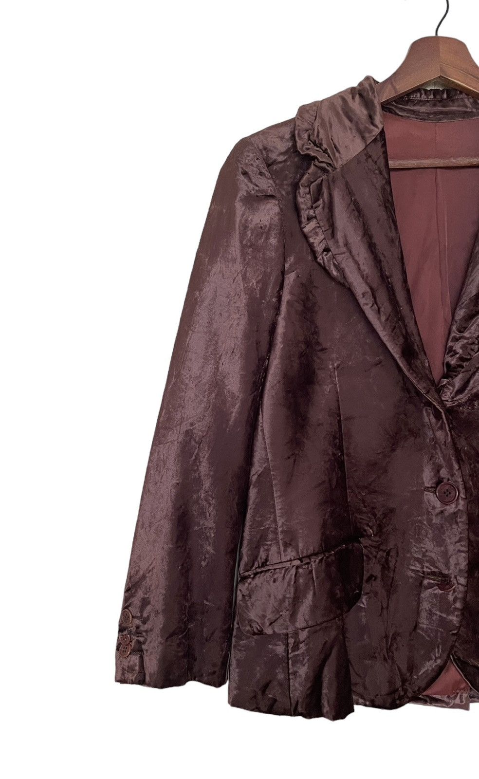 Designer × Moschino Vintage Brand Moschino Velvet Jacket 1990s Size US M / EU 48-50 / 2 - 3 Thumbnail