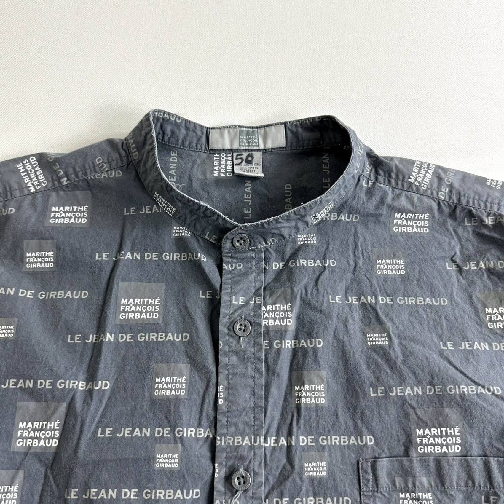 Gloverall Marithe Francois Girbaud Mens Button Up Sleeveless Vest Size 2XL All Over Print Vest Quilted Solid Gray Pocket Collared Size US XXL / EU 58 / 5 - 5 Thumbnail