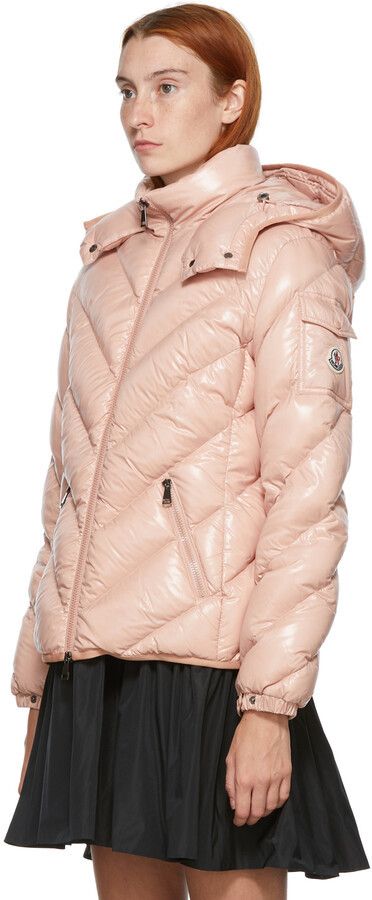 Moncler o1B3y1r0426 Down Brouel Coat in Pink Size XS / US 0-2 / IT 36-38 - 4 Thumbnail