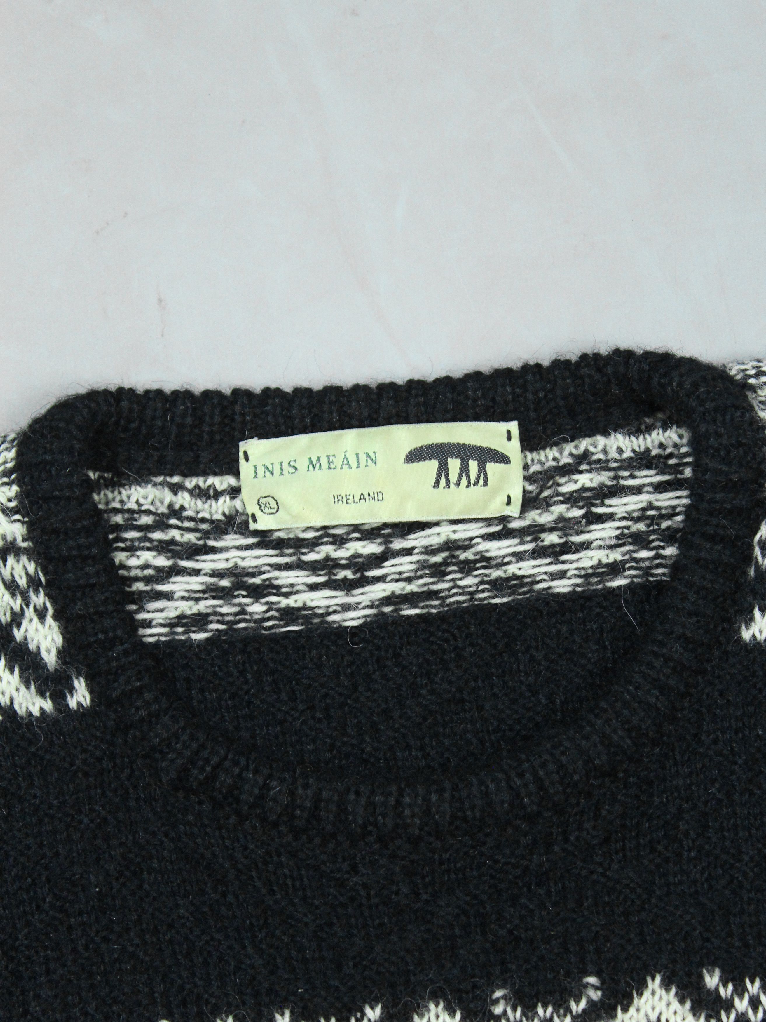 Inis Meain INIS MEAIN ALPACA WOOL KNIT SWEATER Size US L / EU 52-54 / 3 - 12 Thumbnail