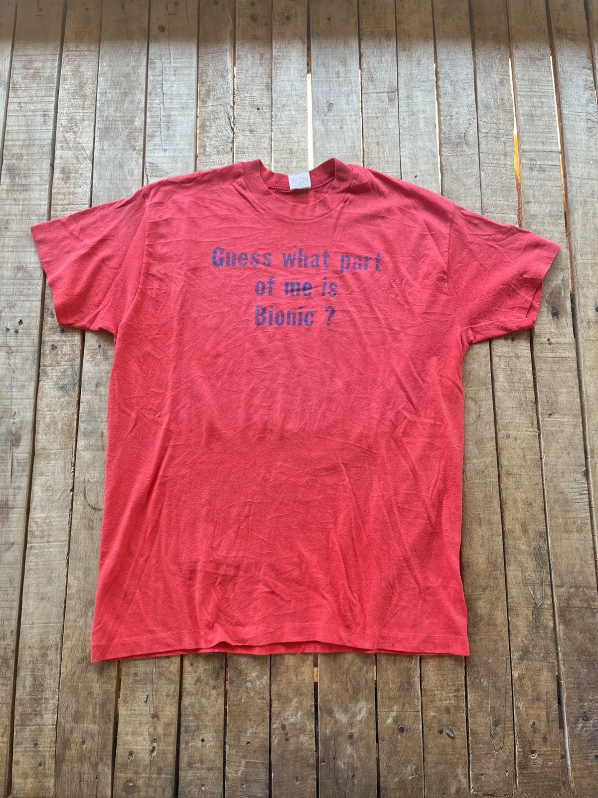 Vintage Sunfaded tee 80s’ bionic Size US L / EU 52-54 / 3 - 1 Thumbnail