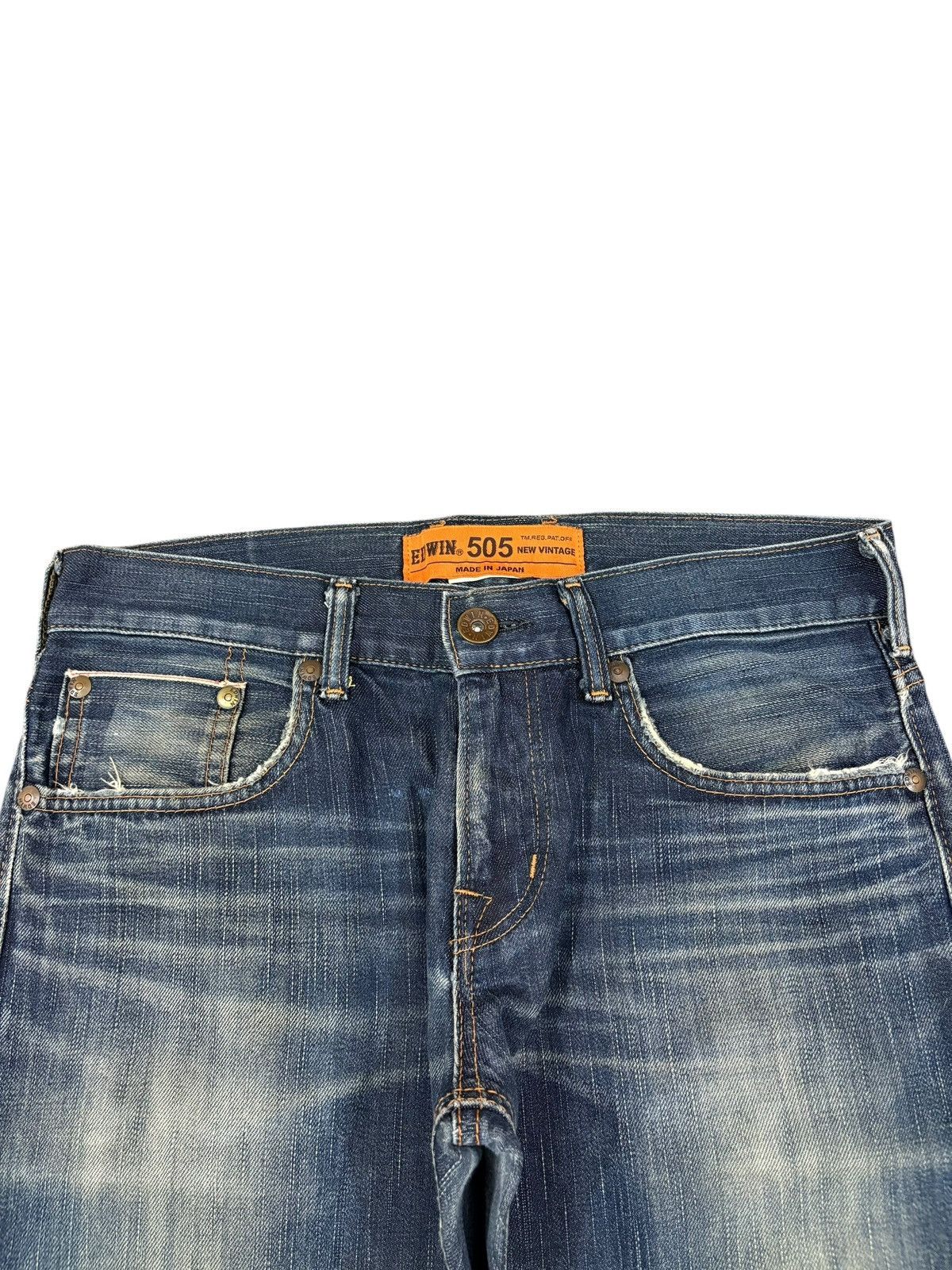 Edwin New Vintage Edwin 505 Selvedge Mud Wash Buckle Back Jeans Size US 30 / EU 46 - 5 Thumbnail
