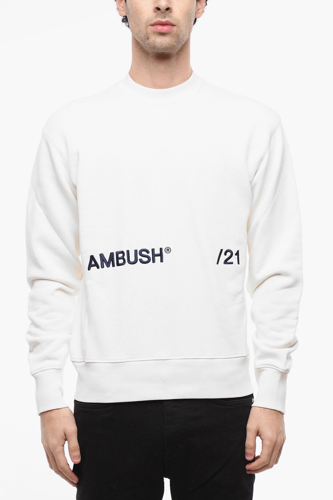 image of Ambush Design Og1Mm1223 Sweatshirt In White, Men's (Size 2XS)