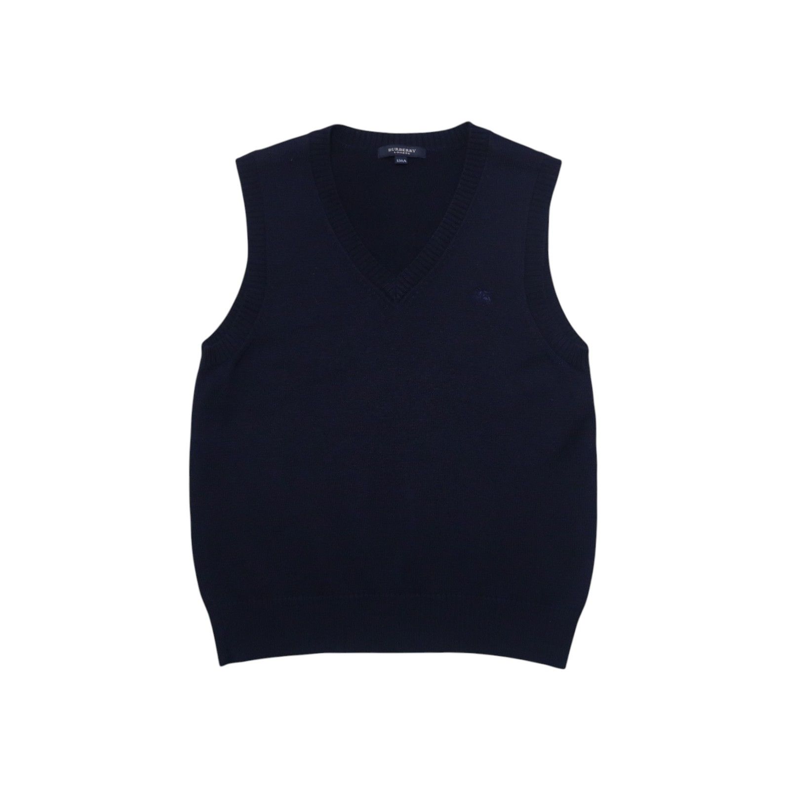 Burberry Vintage 90s Burberry London Navy on Navy Vest Knitwear Size US XS / EU 42 / 0 - 1 Thumbnail