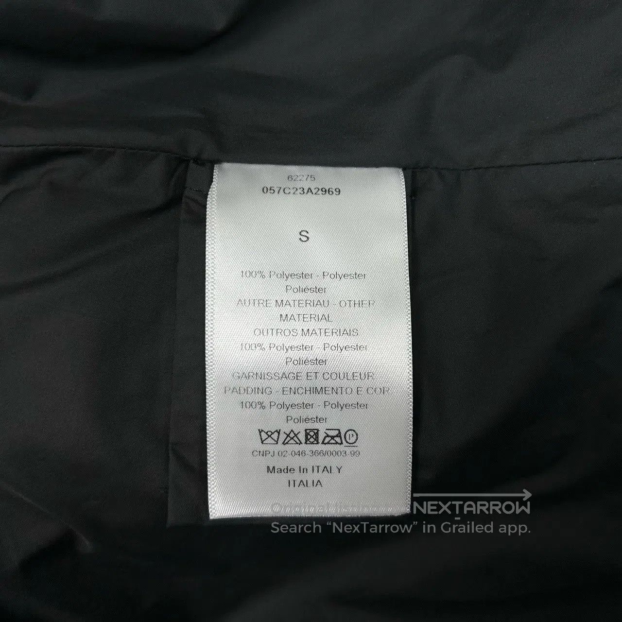 Dior Dior Full-print thousand-bird pattern slogan cotton jacket Size US S / EU 44-46 / 1 - 6 Thumbnail