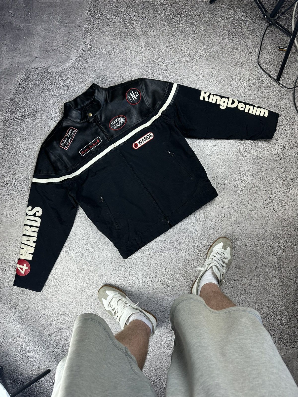 Other Vintage Racing Jacket Wards RingDenim Stop’n Feel Free Motor Size US L / EU 52-54 / 3 - 3 Thumbnail