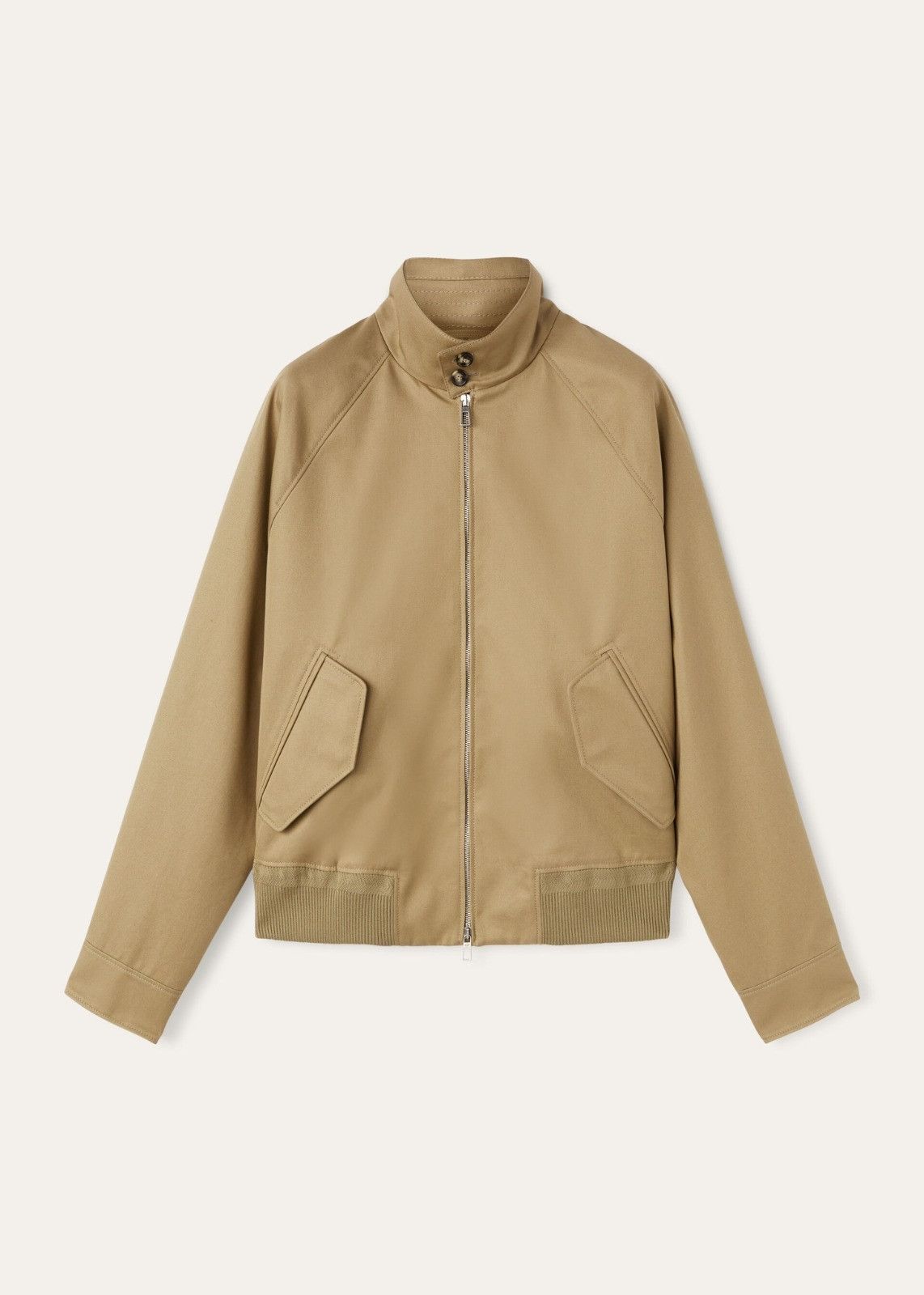 Loro Piana o1srvl11e0125 Cotton Gabardine Bomber Jacket in Brown Size US M / EU 48-50 / 2 - 1 Thumbnail