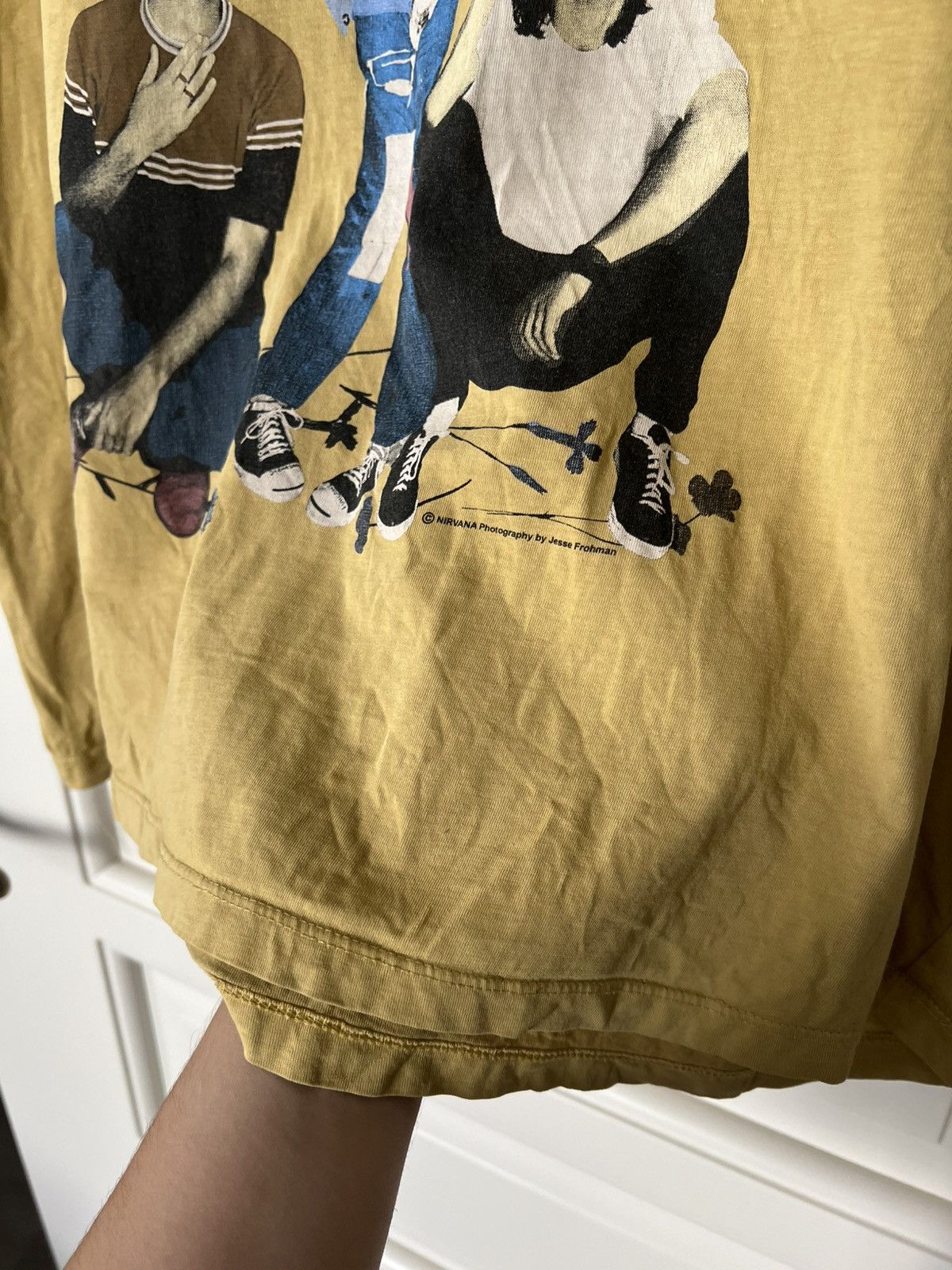 Nirvana Nirvana Band Tee Kurt Kurt Cobain T-Shirt Size US XL / EU 56 / 4 - 5 Thumbnail