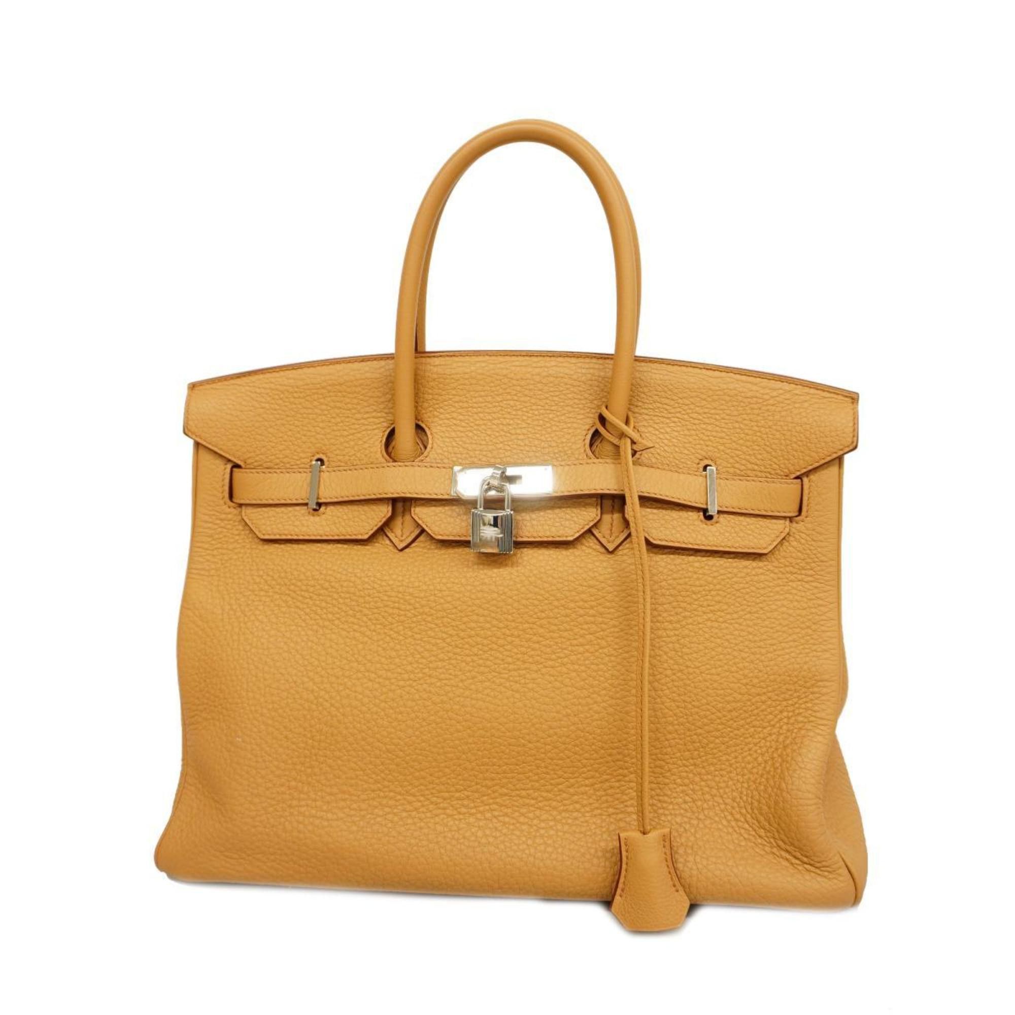 image of Hermes Birkin 35 Handbag in Yellow, Women's
