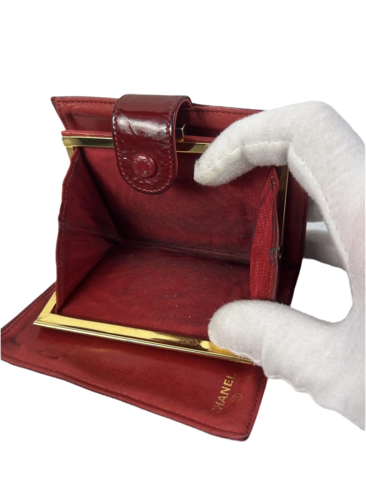 Chanel Chanel CC Leather Kiss Wallet Size ONE SIZE - 4 Thumbnail